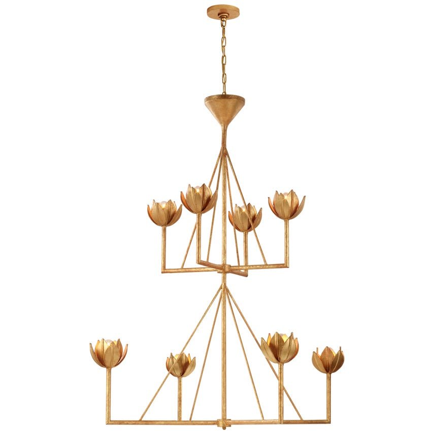 Ulmaris Floral Chandelier-Neutral Decor