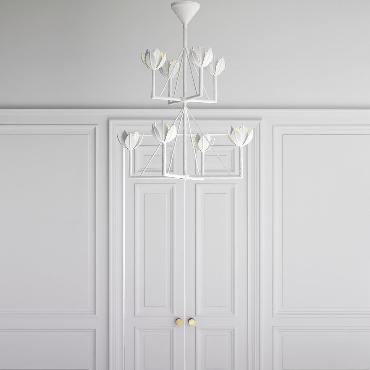 Ulmaris Floral Chandelier-Neutral Decor