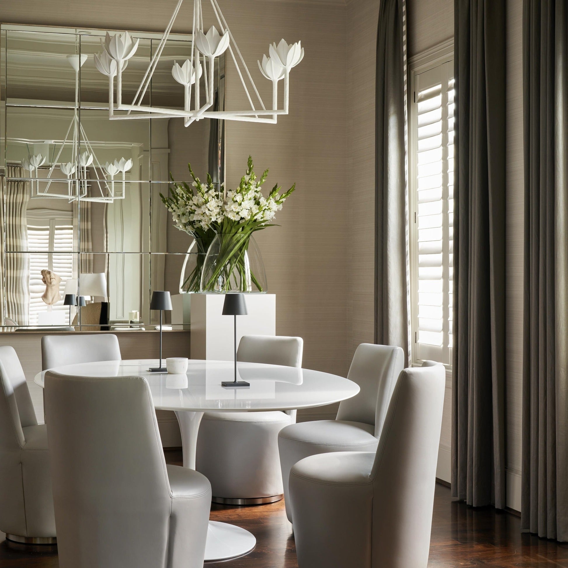 Ulmaris Floral Chandelier-Neutral Decor