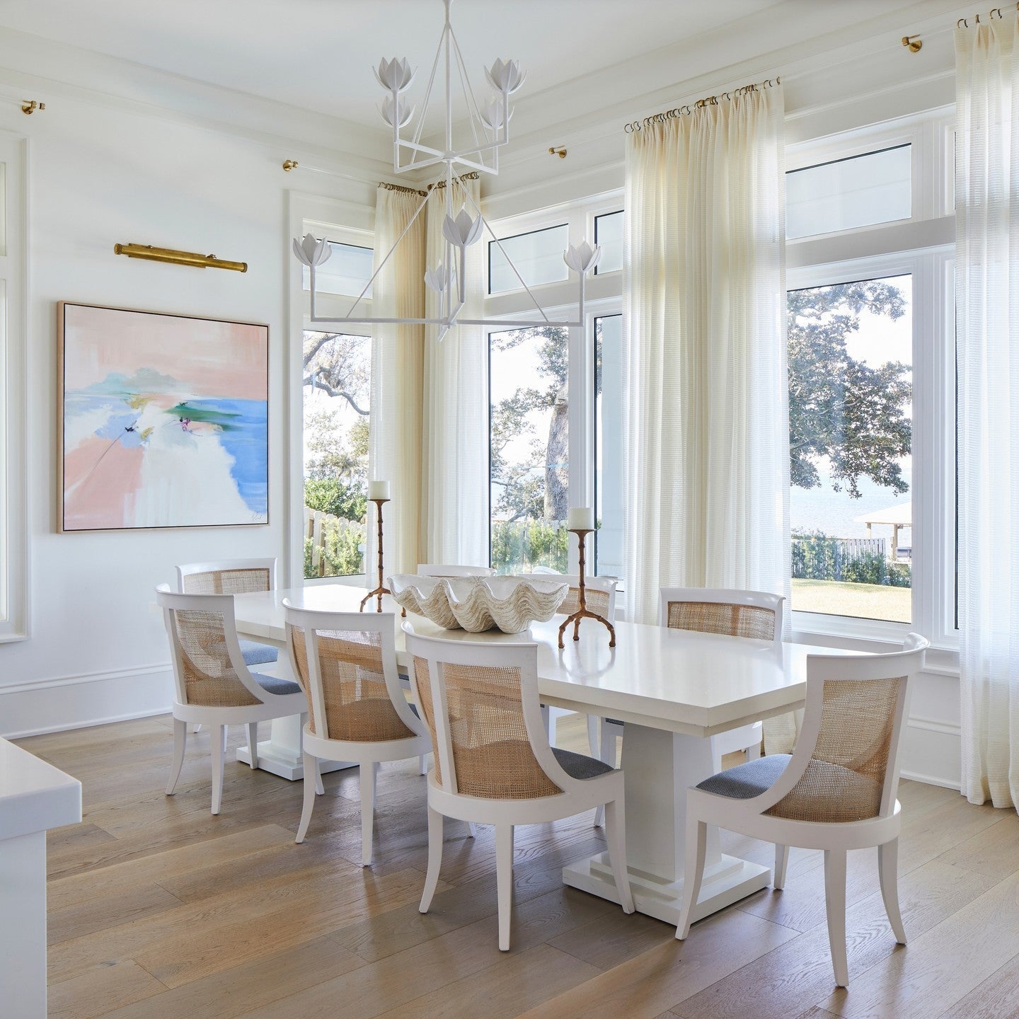 Ulmaris Floral Chandelier-Neutral Decor