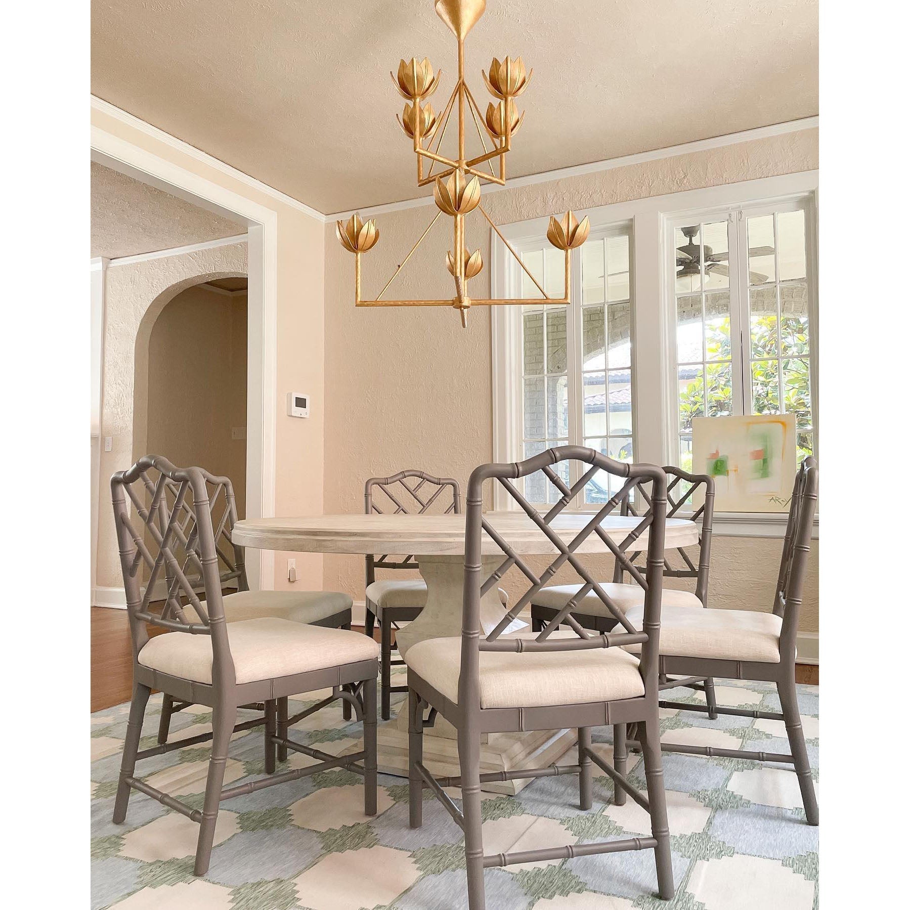 Ulmaris Floral Chandelier-Neutral Decor