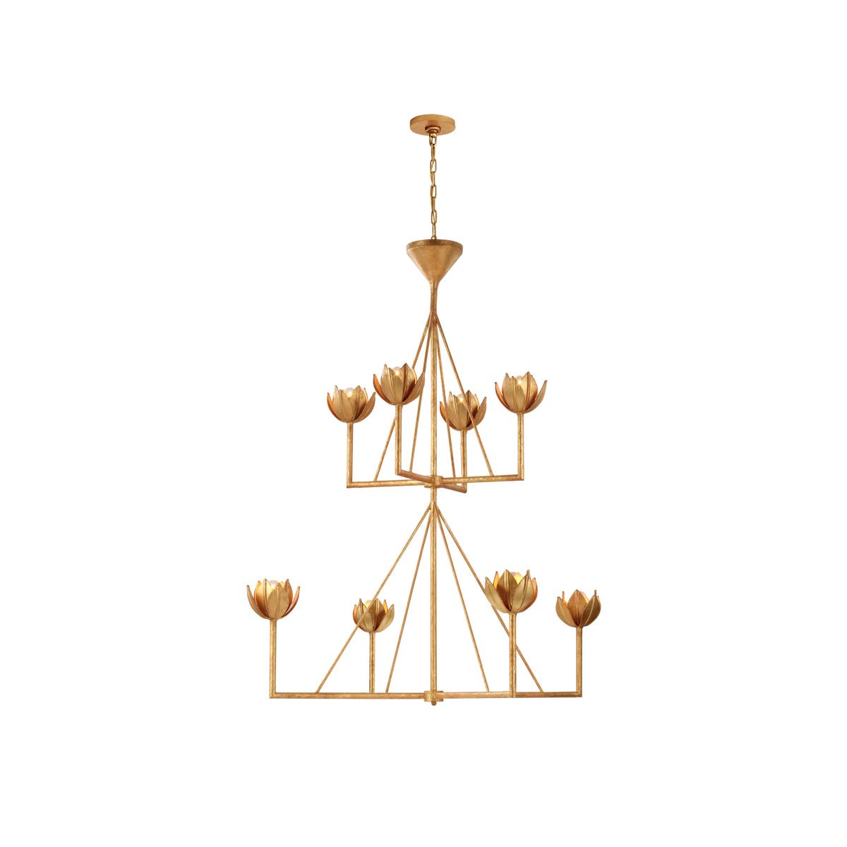 Ulmaris Floral Chandelier-Neutral Decor