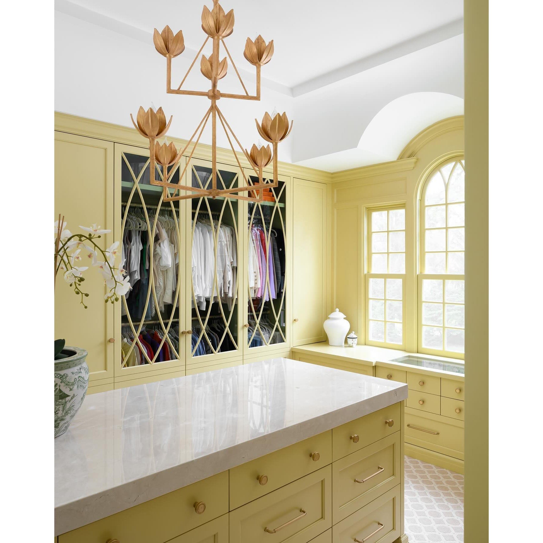 Ulmaris Floral Chandelier-Neutral Decor