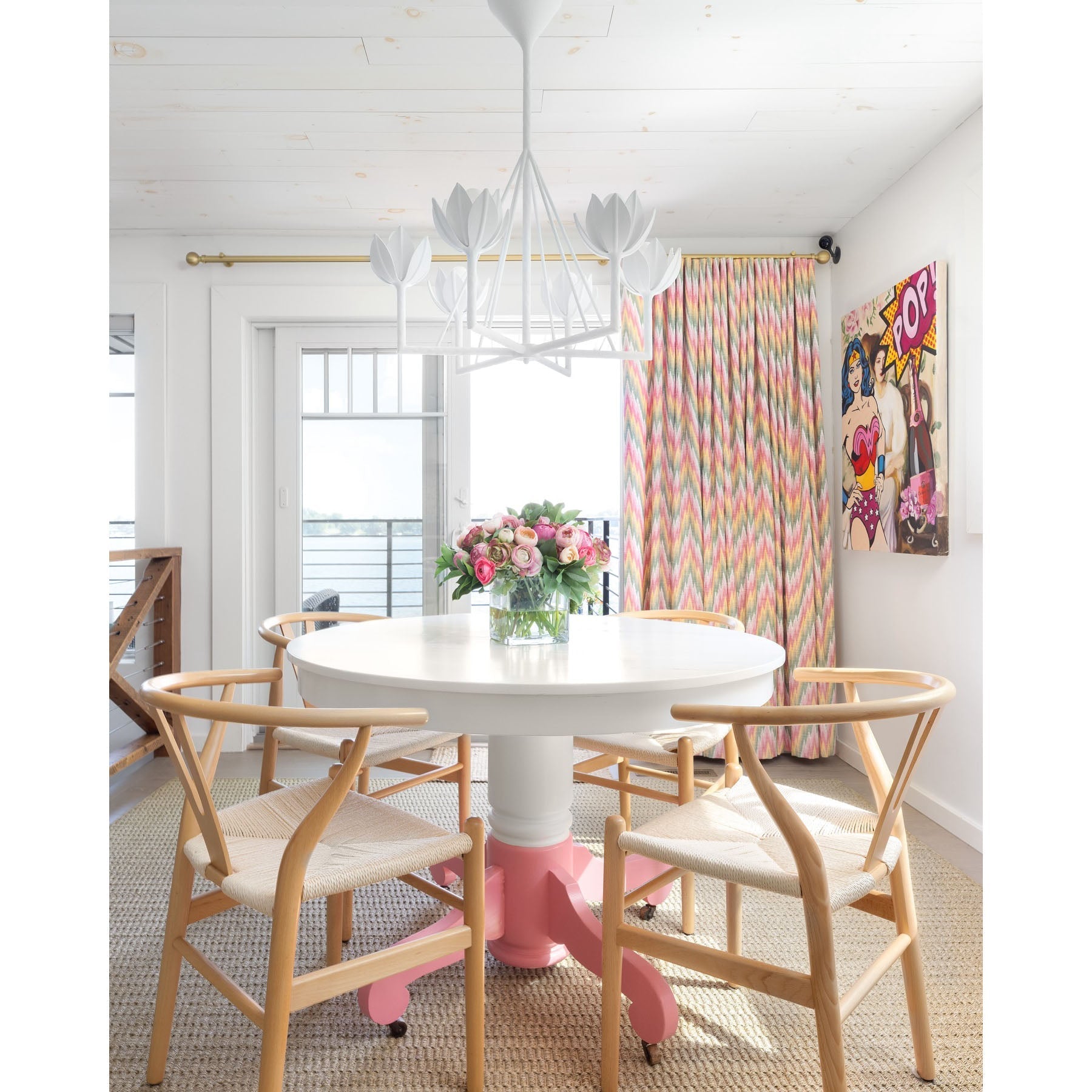 Ulmaris Floral Chandelier-Neutral Decor