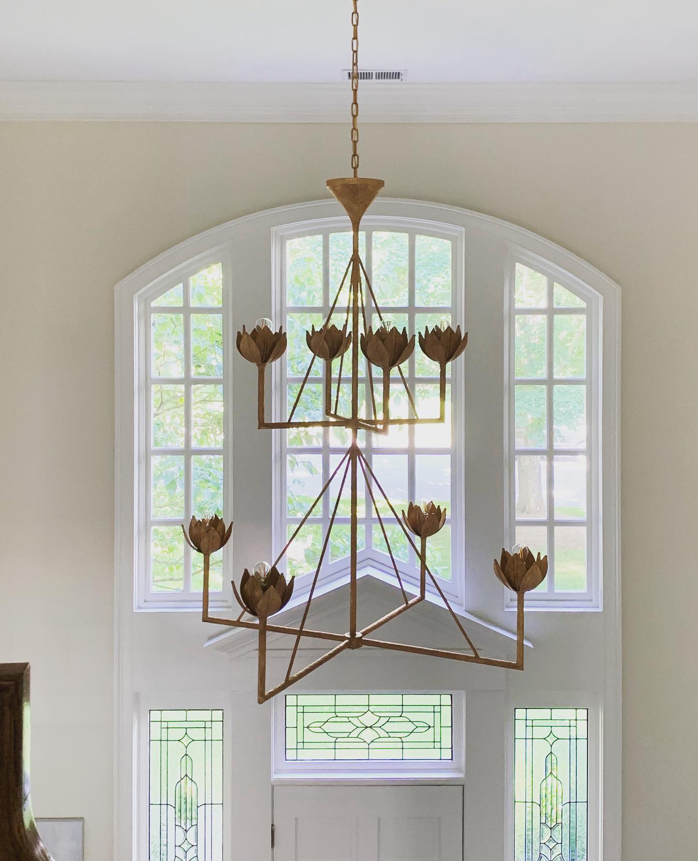 Ulmaris Floral Chandelier-Neutral Decor