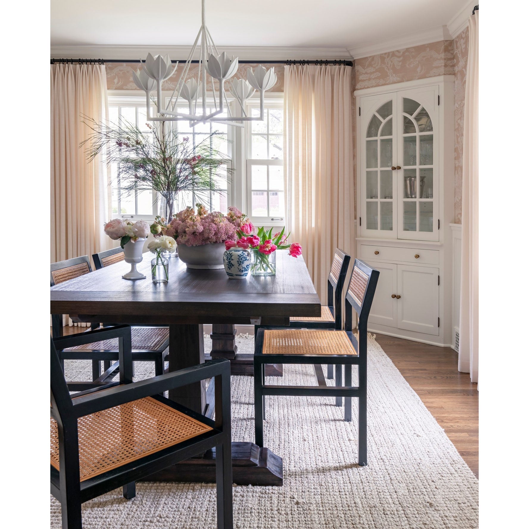 Ulmaris Floral Chandelier-Neutral Decor