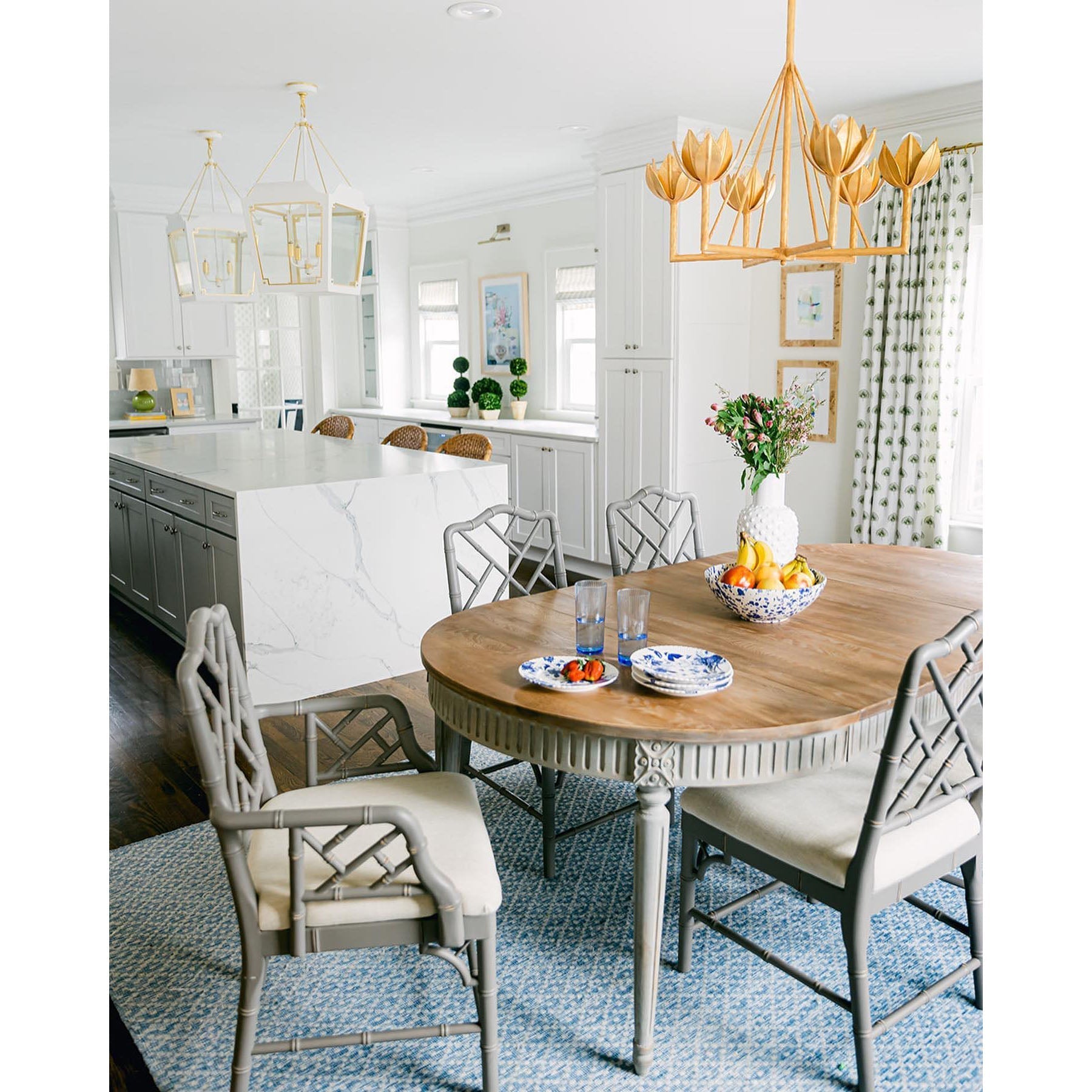 Ulmaris Floral Chandelier-Neutral Decor