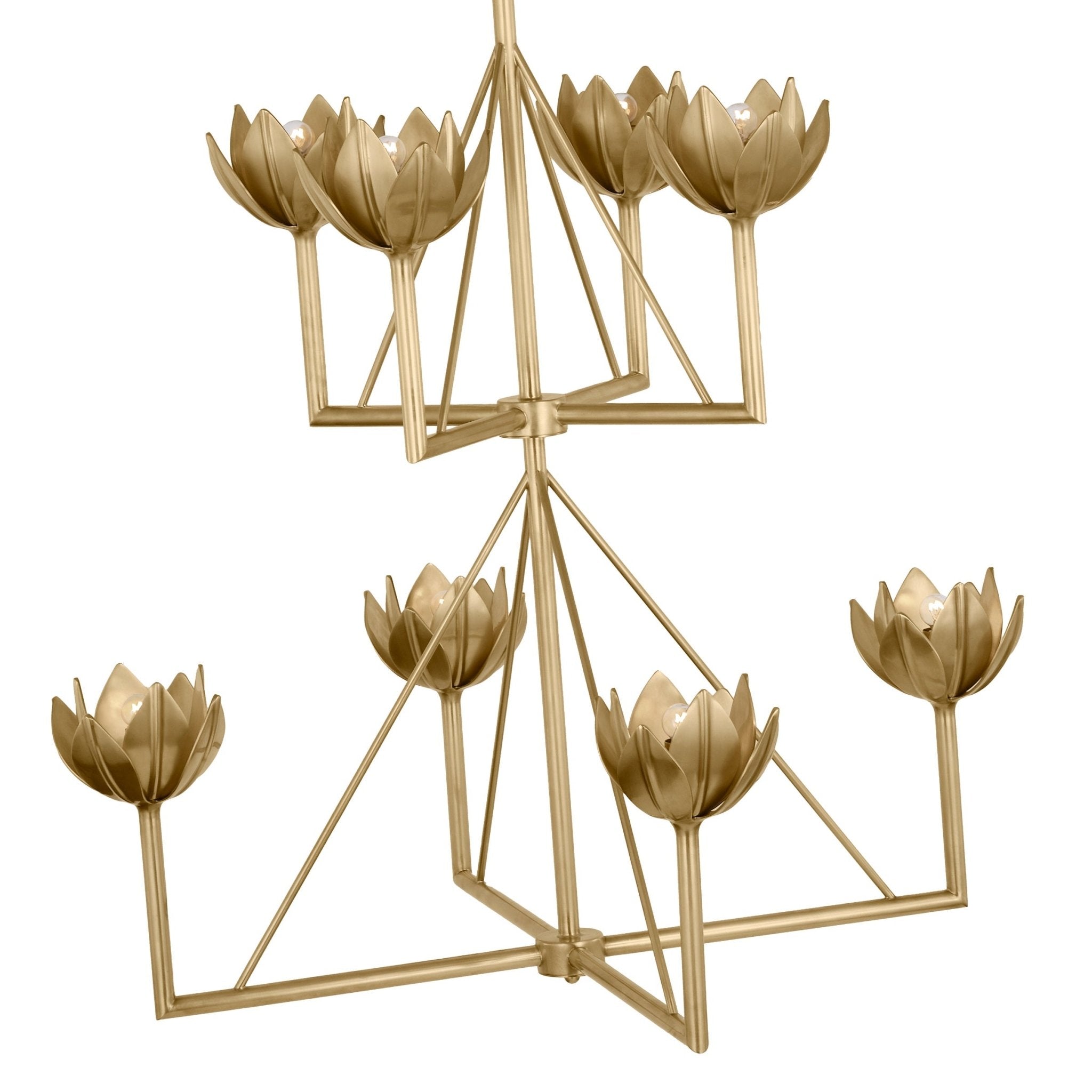 Ulmaris Floral Chandelier-Neutral Decor