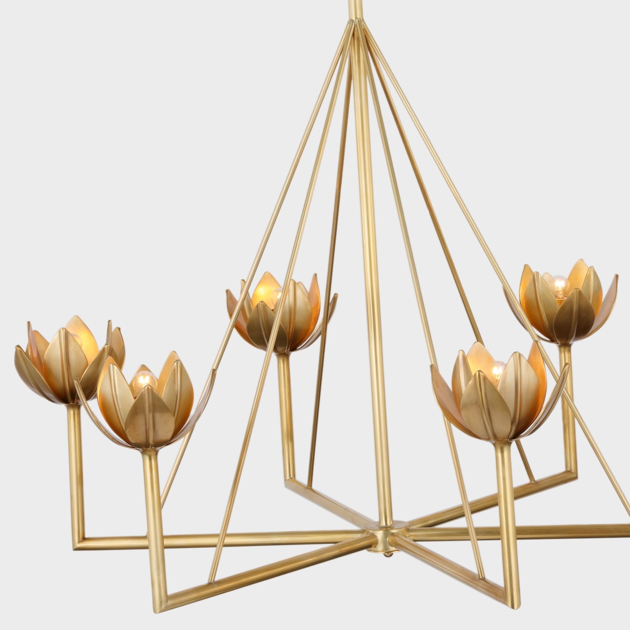 Ulmaris Floral Chandelier-Neutral Decor