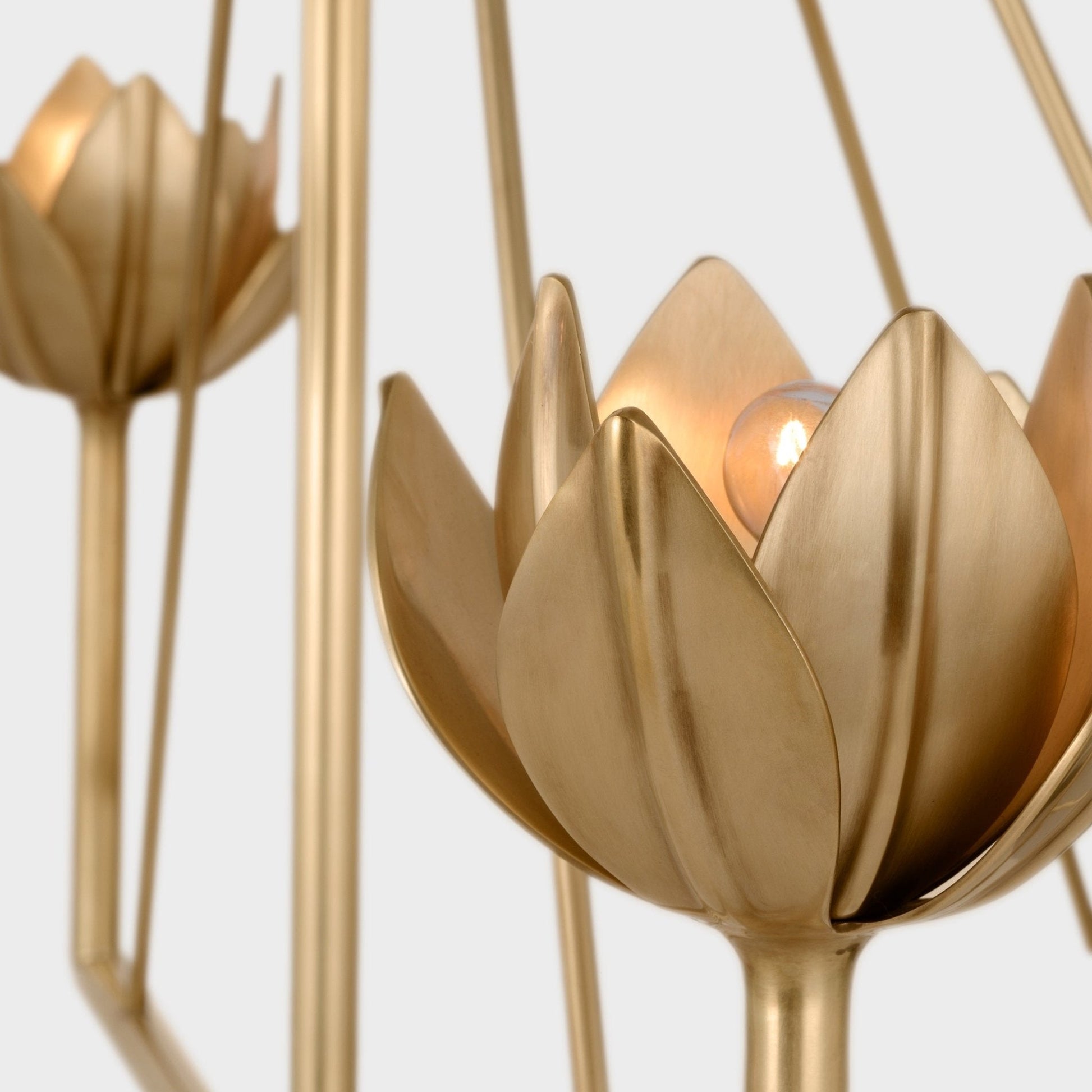 Ulmaris Floral Chandelier-Neutral Decor