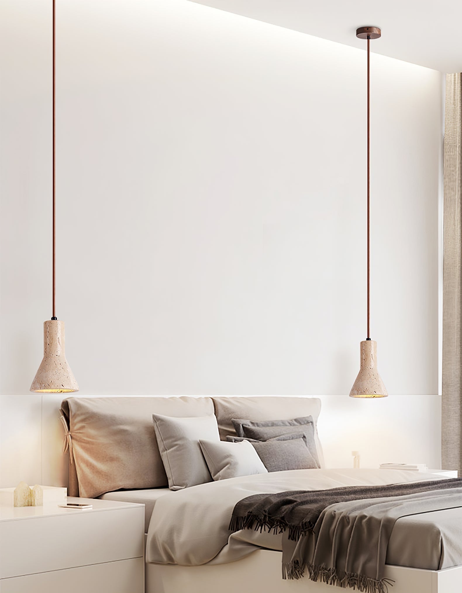 Felro Stone Pendant Lamp-Neutral Decor