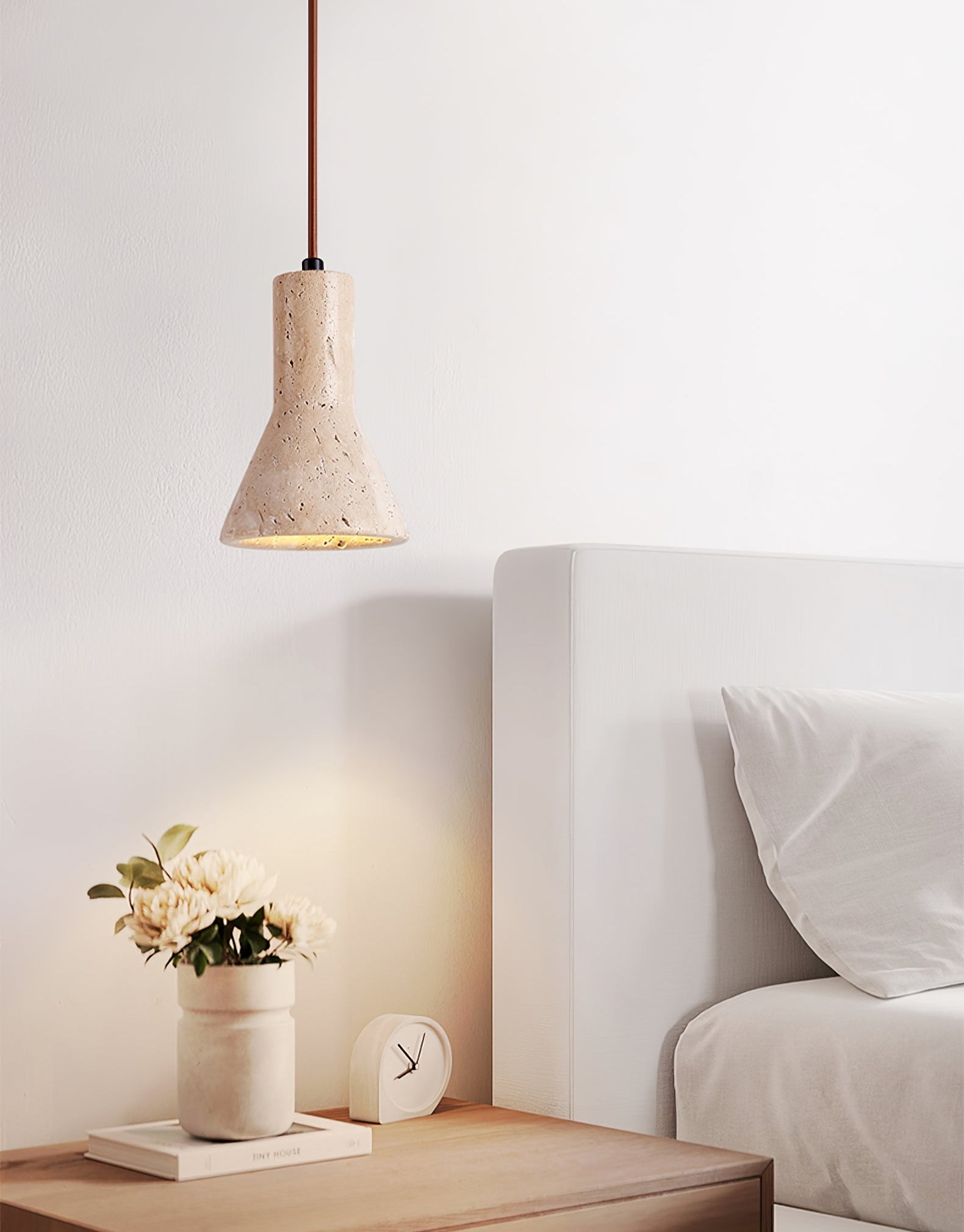 Felro Stone Pendant Lamp-Neutral Decor