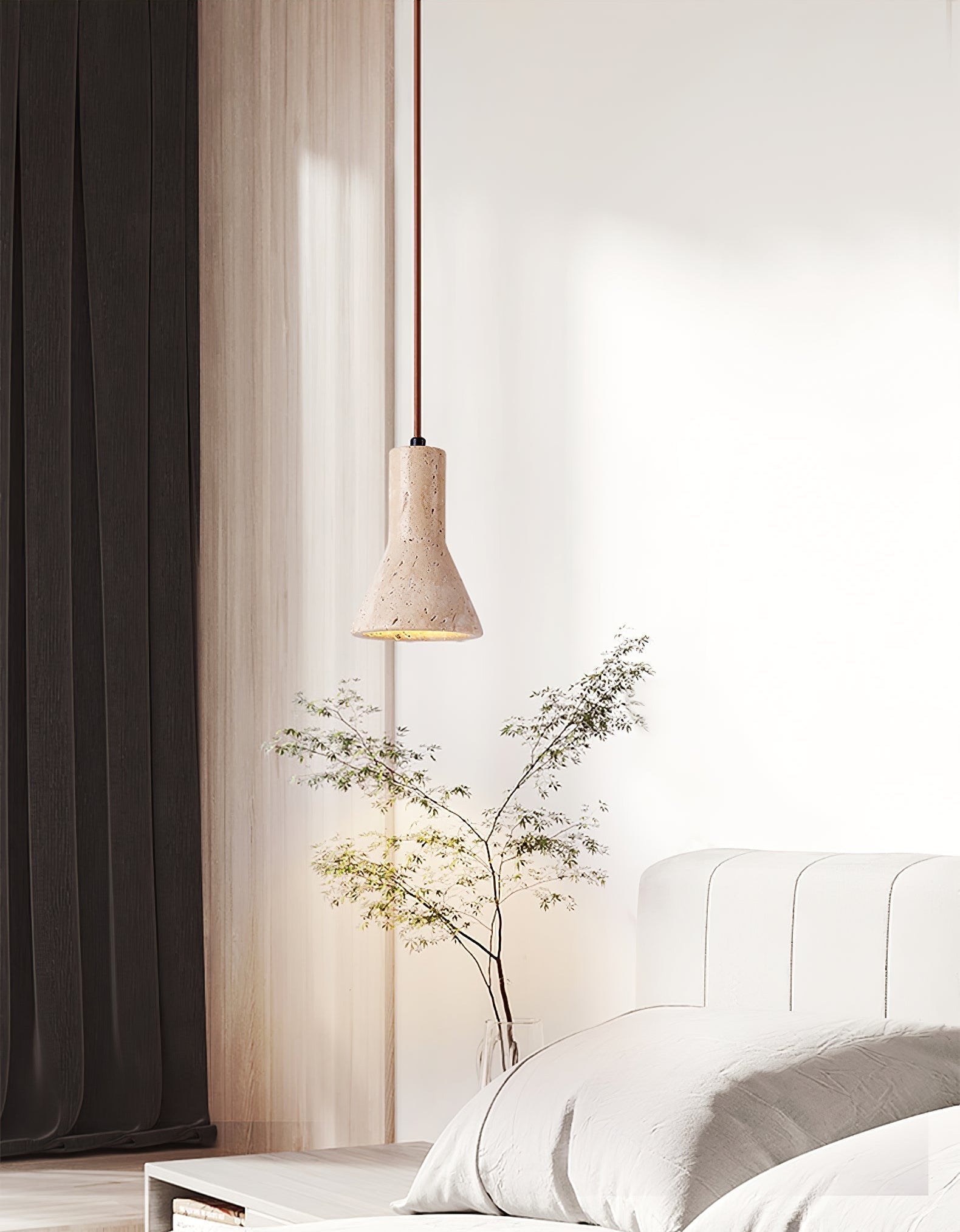 Felro Stone Pendant Lamp-Neutral Decor