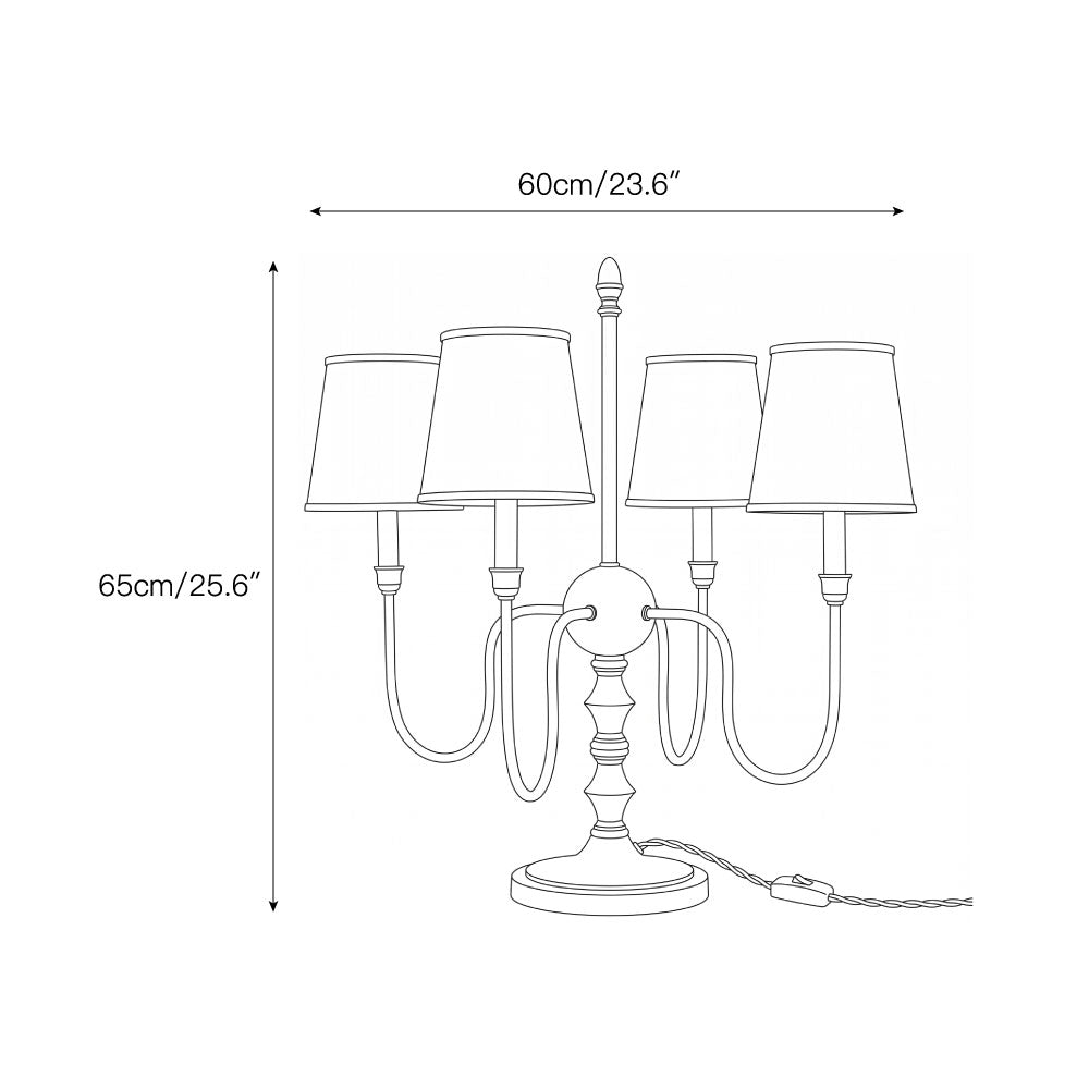 The 1-head Alden Table Lamp on a bedside table.