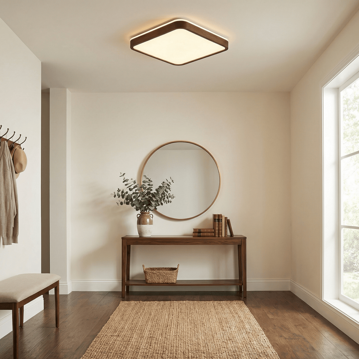 Alder Frame Ceiling Lamp-Neutral Decor