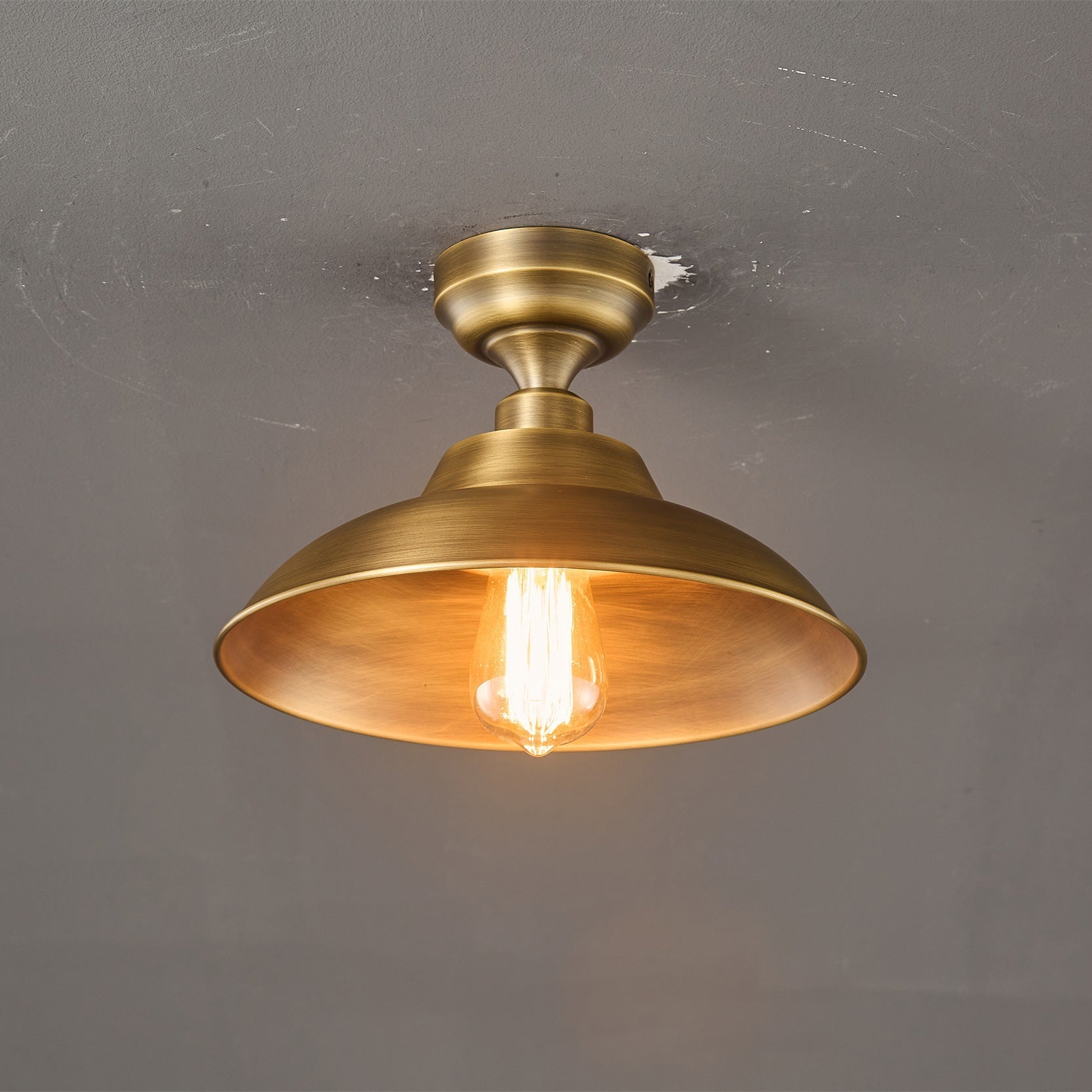 The lamp's simple and elegant design.