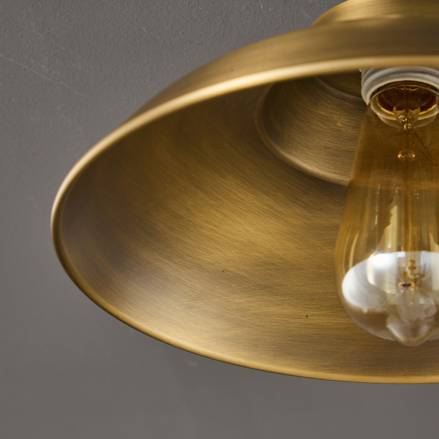 Lifestyle shot showing the lamp's scale in a room.