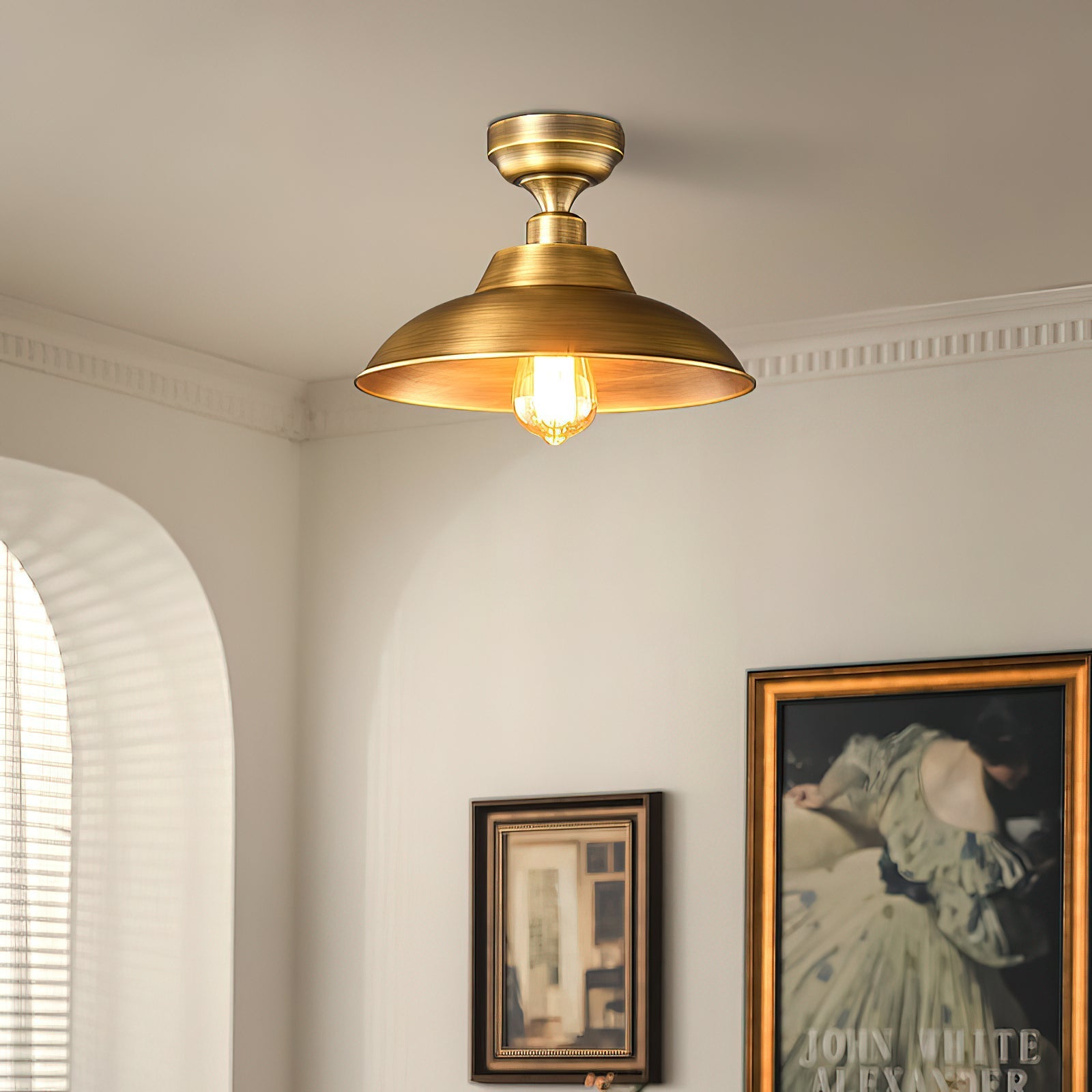 Front view of the Aldorno Ceiling Lamp.