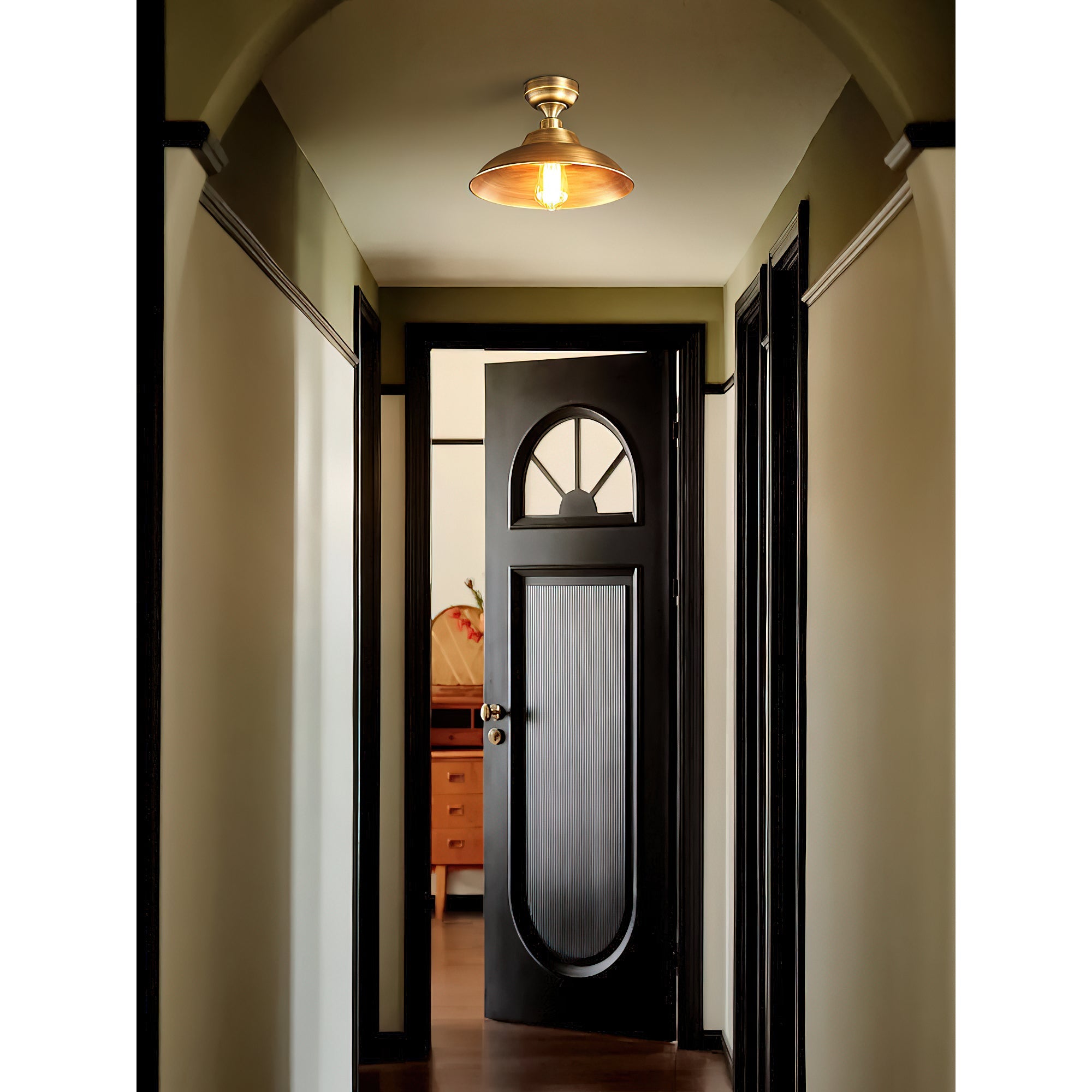 Side profile of the Aldorno Ceiling Lamp.