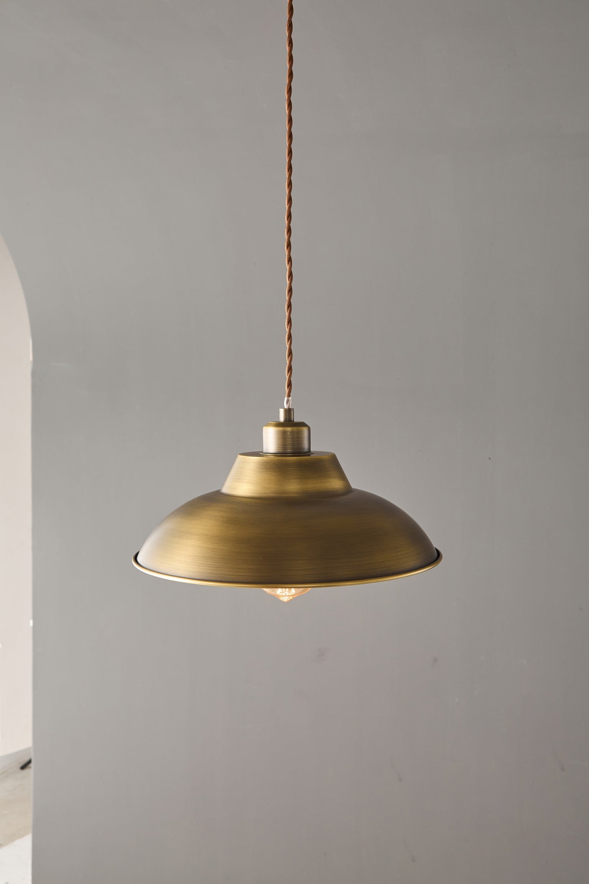 View from below looking up into the Aldorno Pendant Lamp.