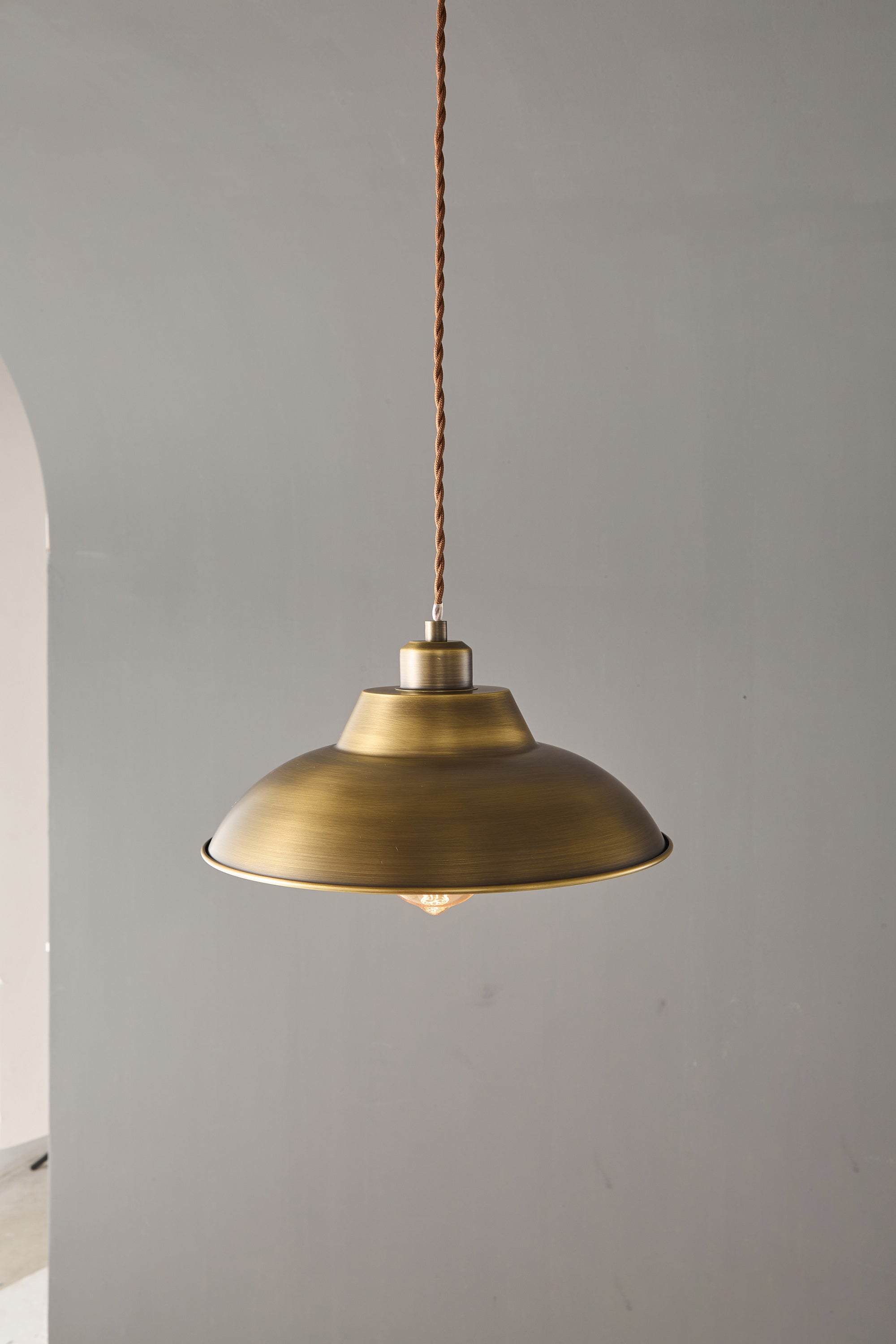 View from below looking up into the Aldorno Pendant Lamp.