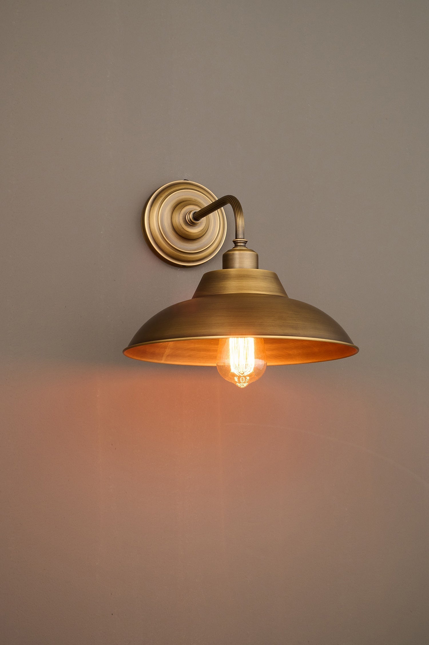 Top-down view of the Aldorno Wall Sconce's shade.