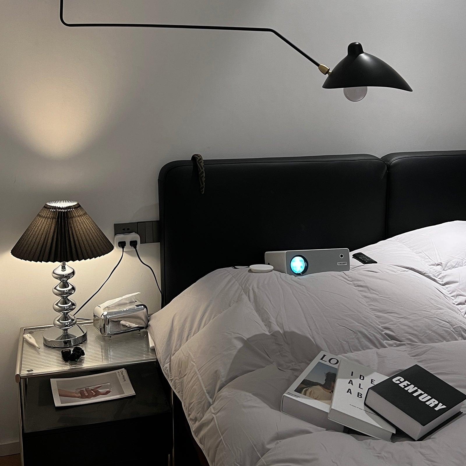 Cyris Retro Pleated Table Lamp-Neutral Decor