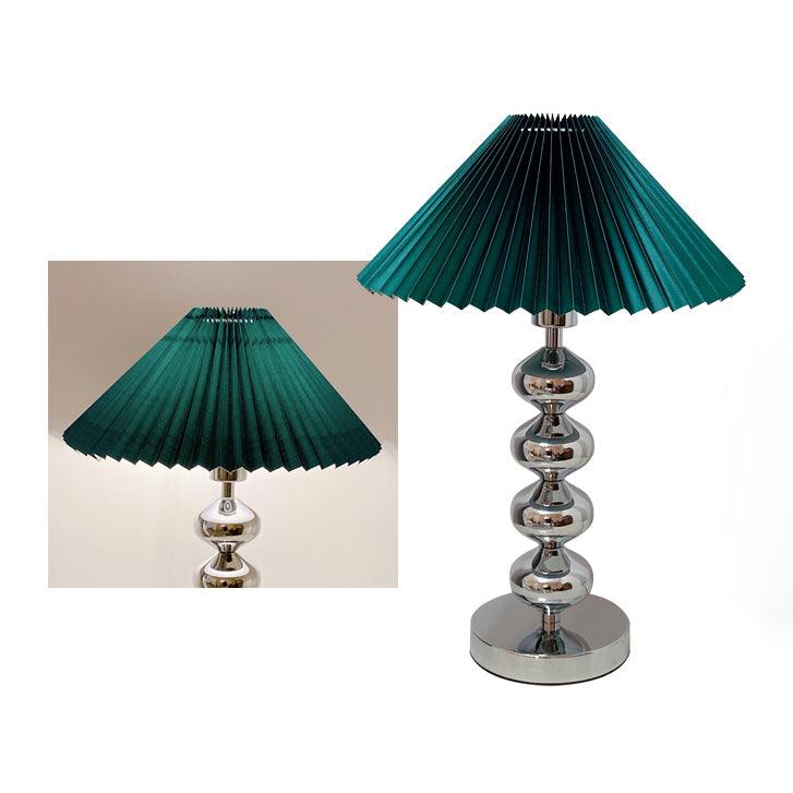 Cyris Retro Pleated Table Lamp-Neutral Decor
