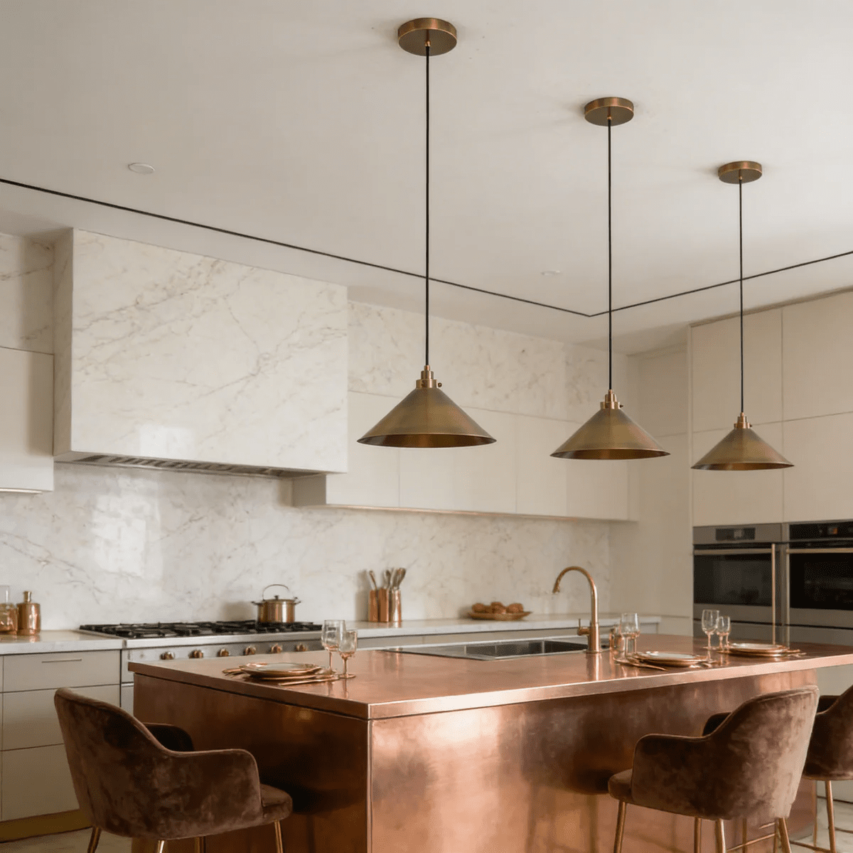 Alessia Cone Pendant Light-Neutral Decor
