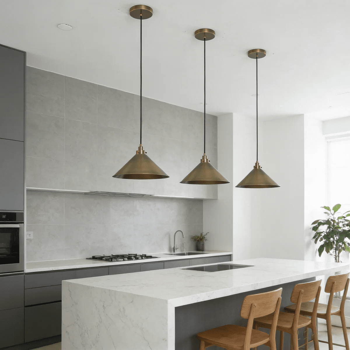 Alessia Cone Pendant Light-Neutral Decor