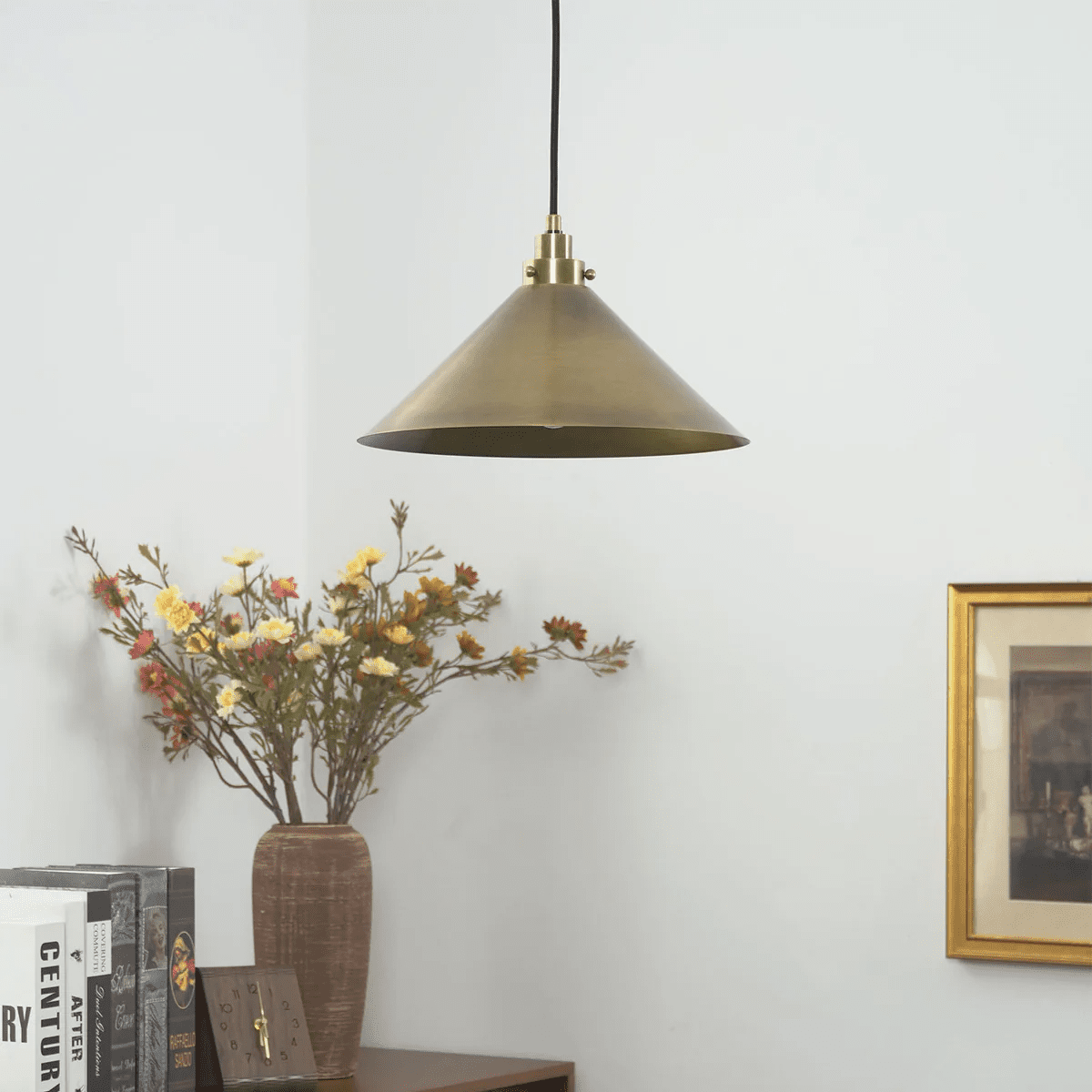 Alessia Cone Pendant Light-Neutral Decor