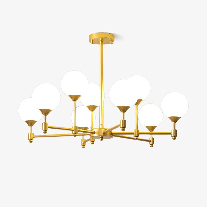 Solara Elegant Glass Chandelier-Neutral Decor