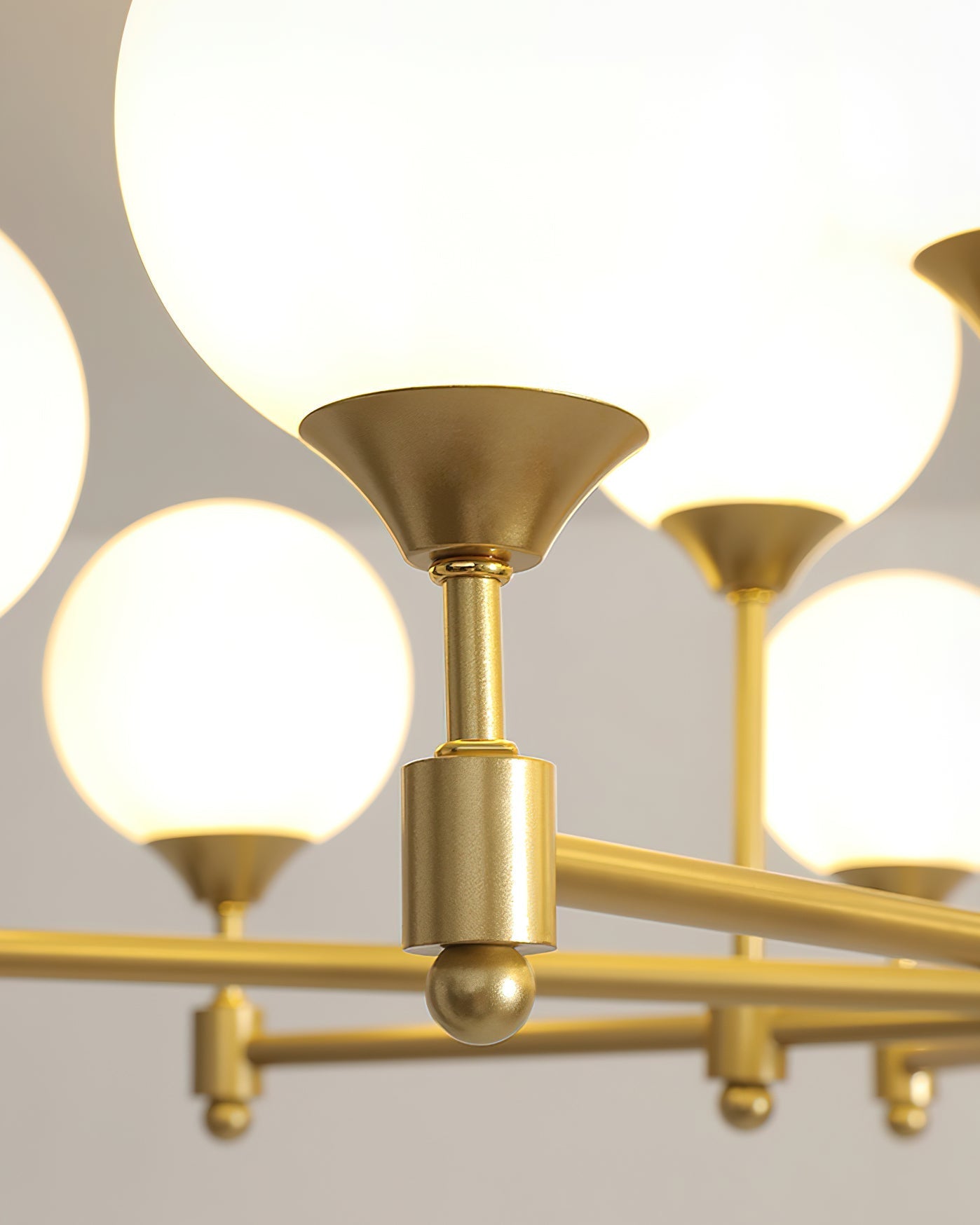 Solara Elegant Glass Chandelier-Neutral Decor