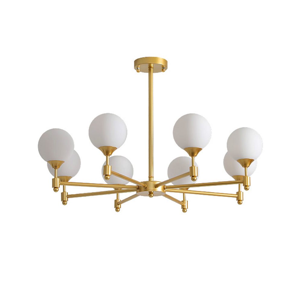 Solara Elegant Glass Chandelier-Neutral Decor