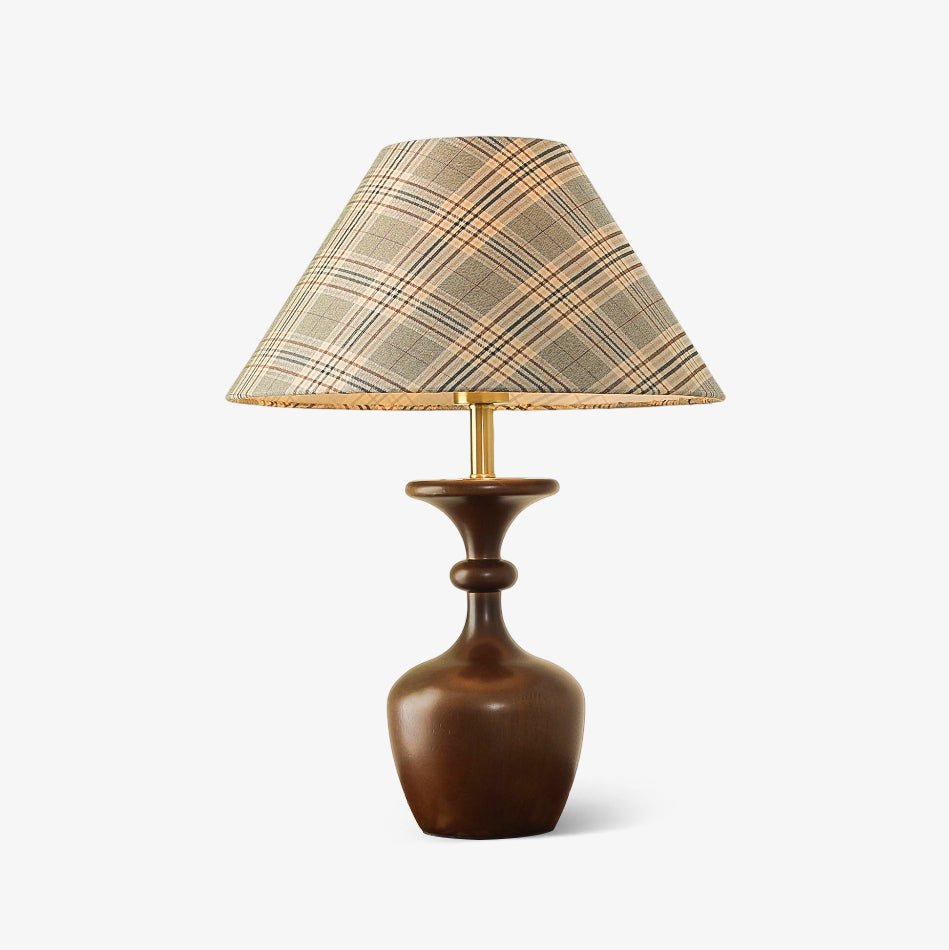 Alina Wood & Fabric Classic Table Lamp-Neutral Decor
