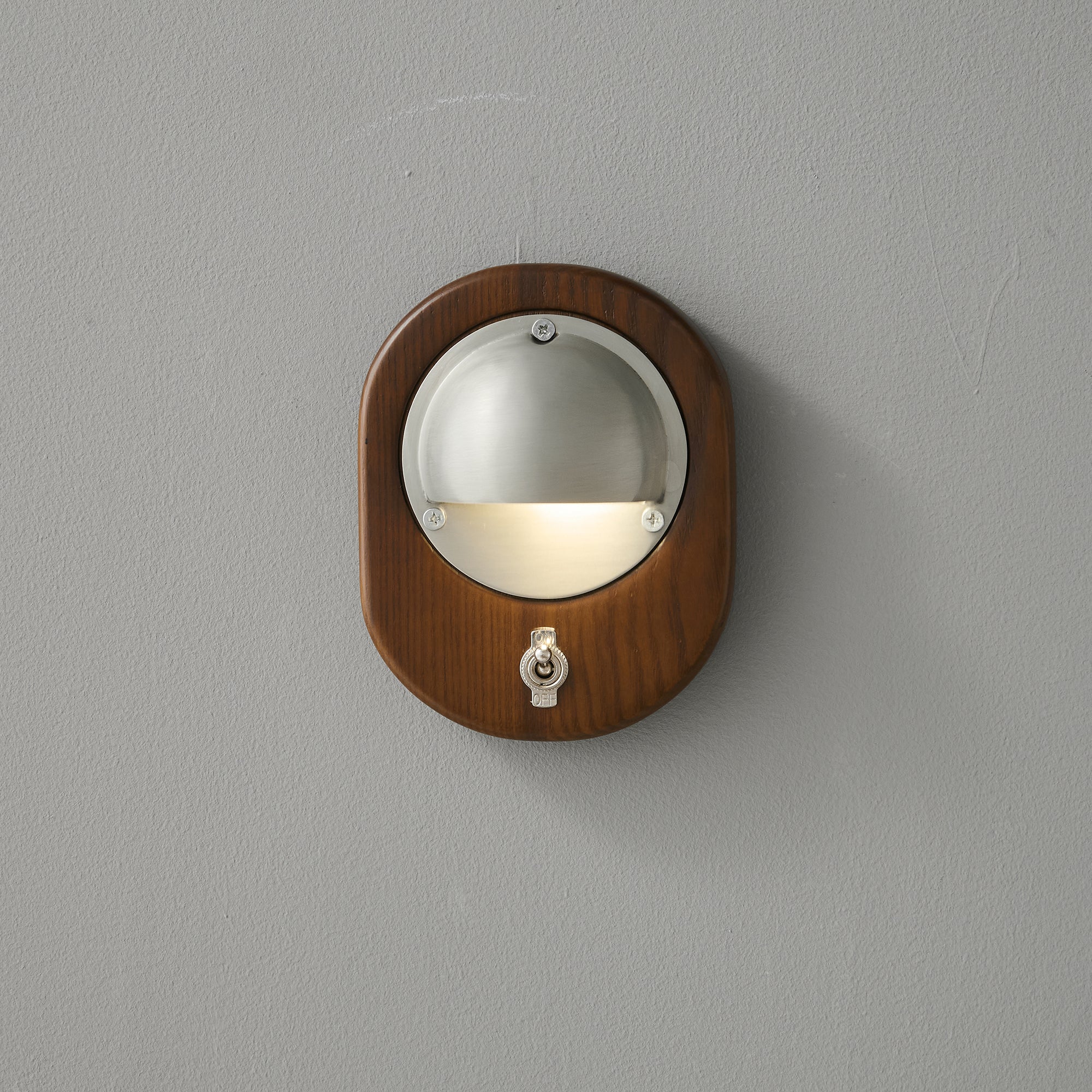 Another angle of the Alfi Wall Lamp's brass shade.