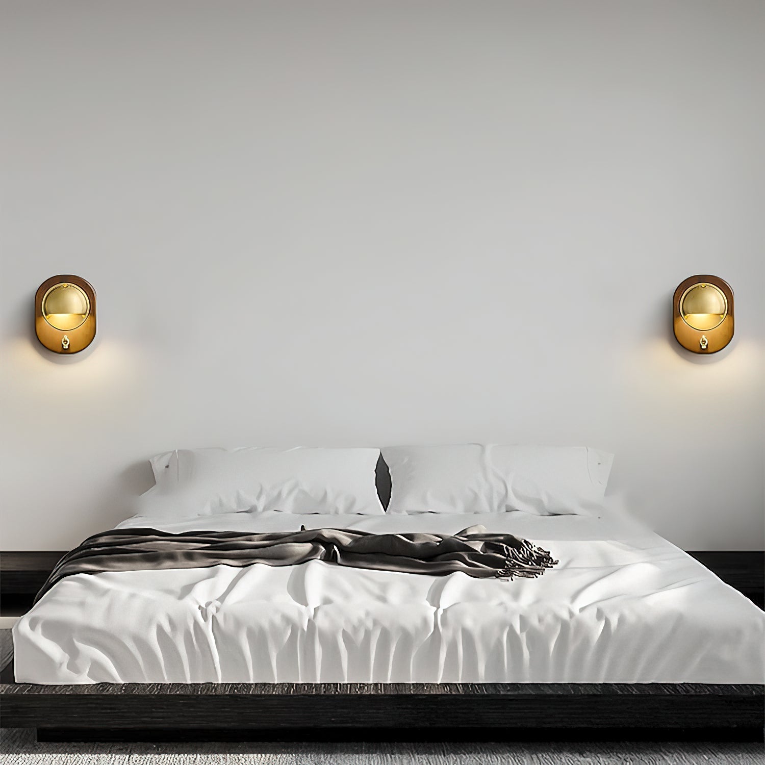 Alfi Wall Lamp shown with the Silver finish option.