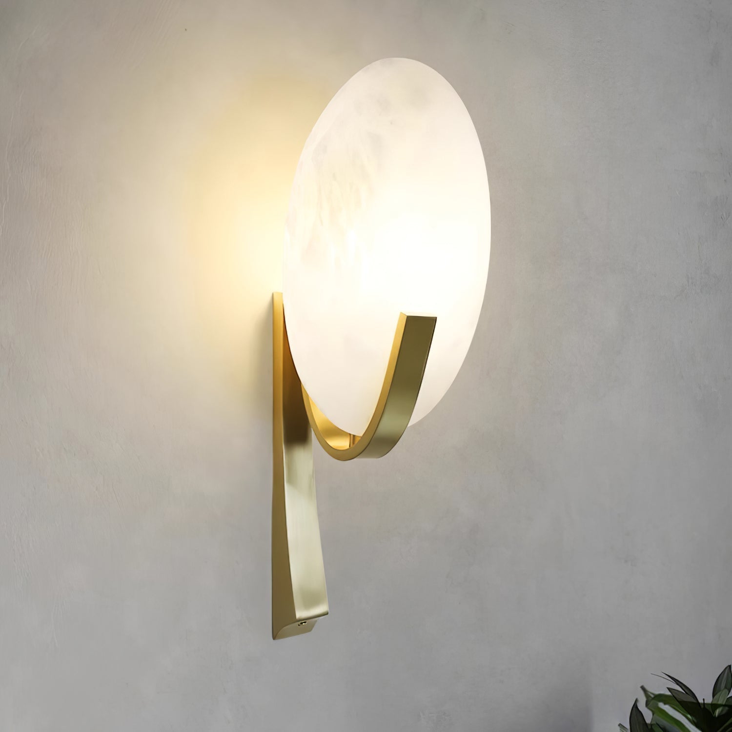 Selene Modern Alabaster Wall Lamp-Neutral Decor