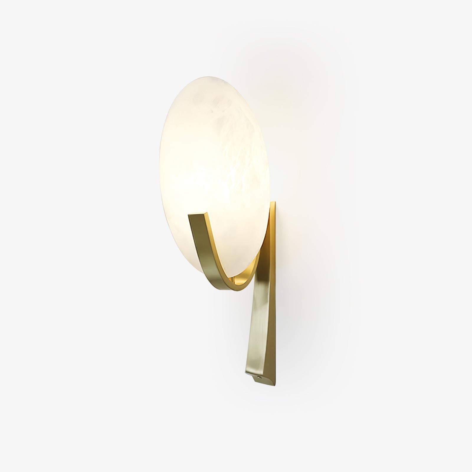 Avey Minimalist Alabaster Wall Lamp-Neutral Decor