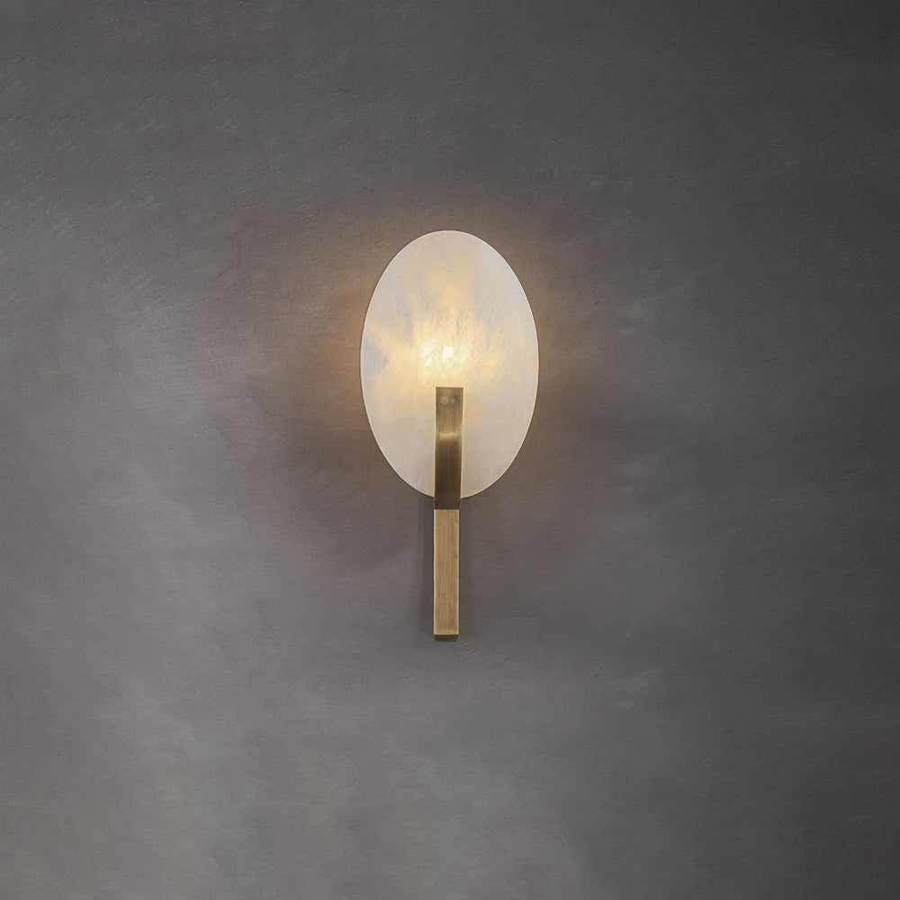 Selene Modern Alabaster Wall Lamp-Neutral Decor