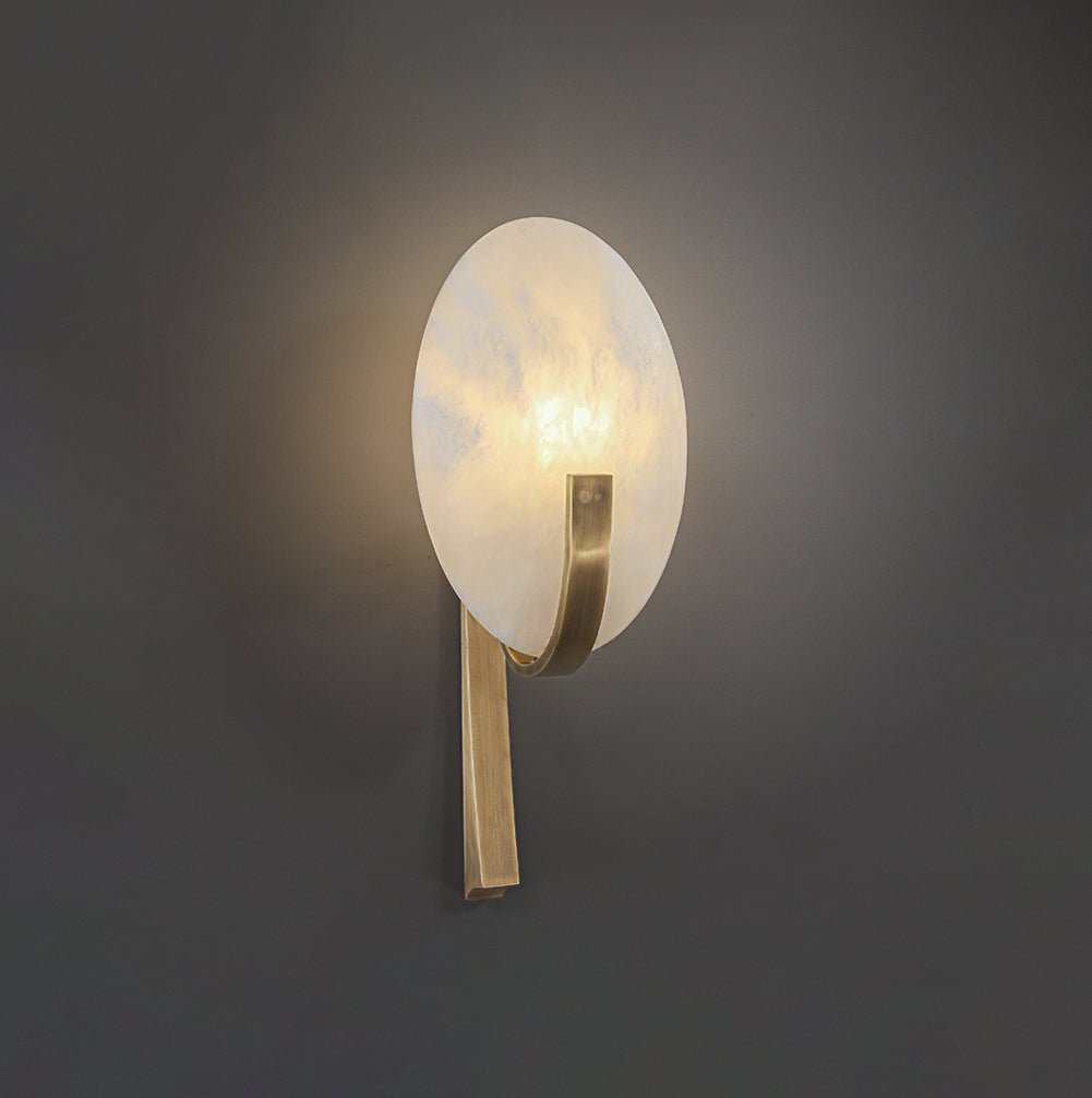 Selene Modern Alabaster Wall Lamp-Neutral Decor