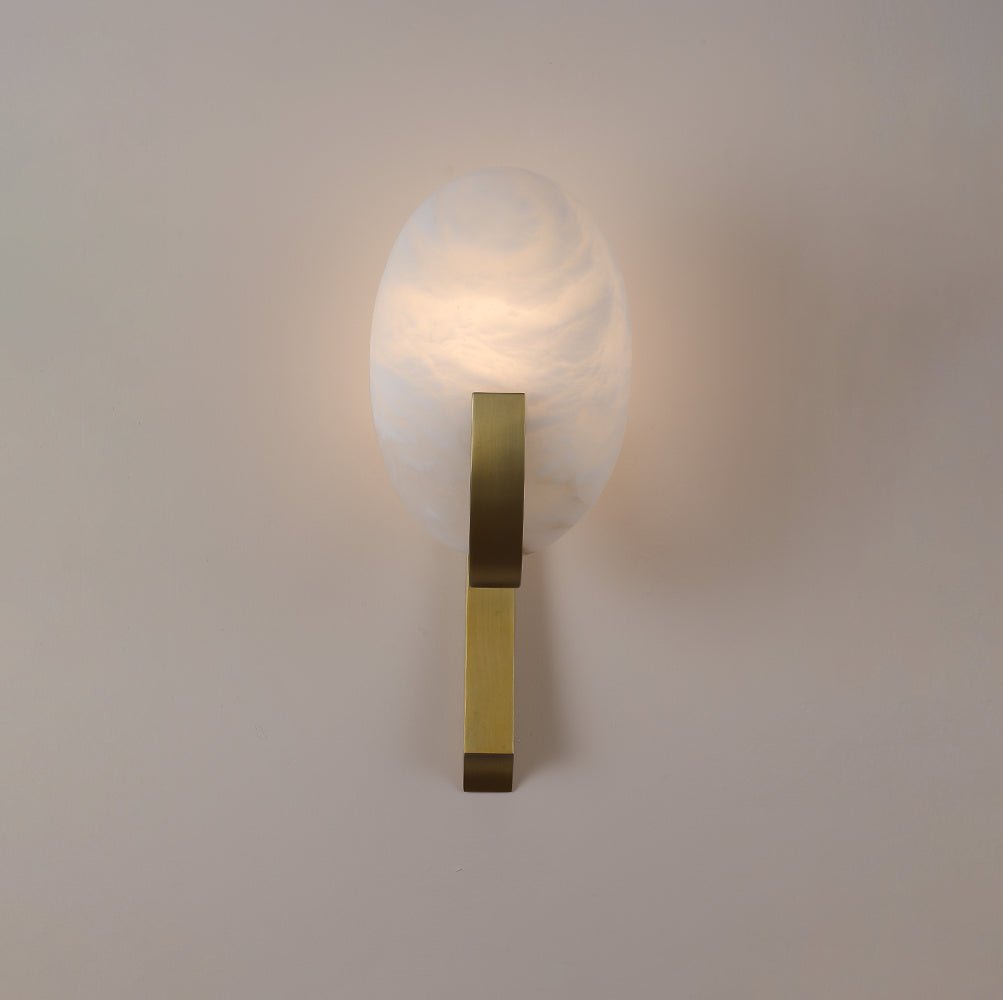 Selene Modern Alabaster Wall Lamp-Neutral Decor