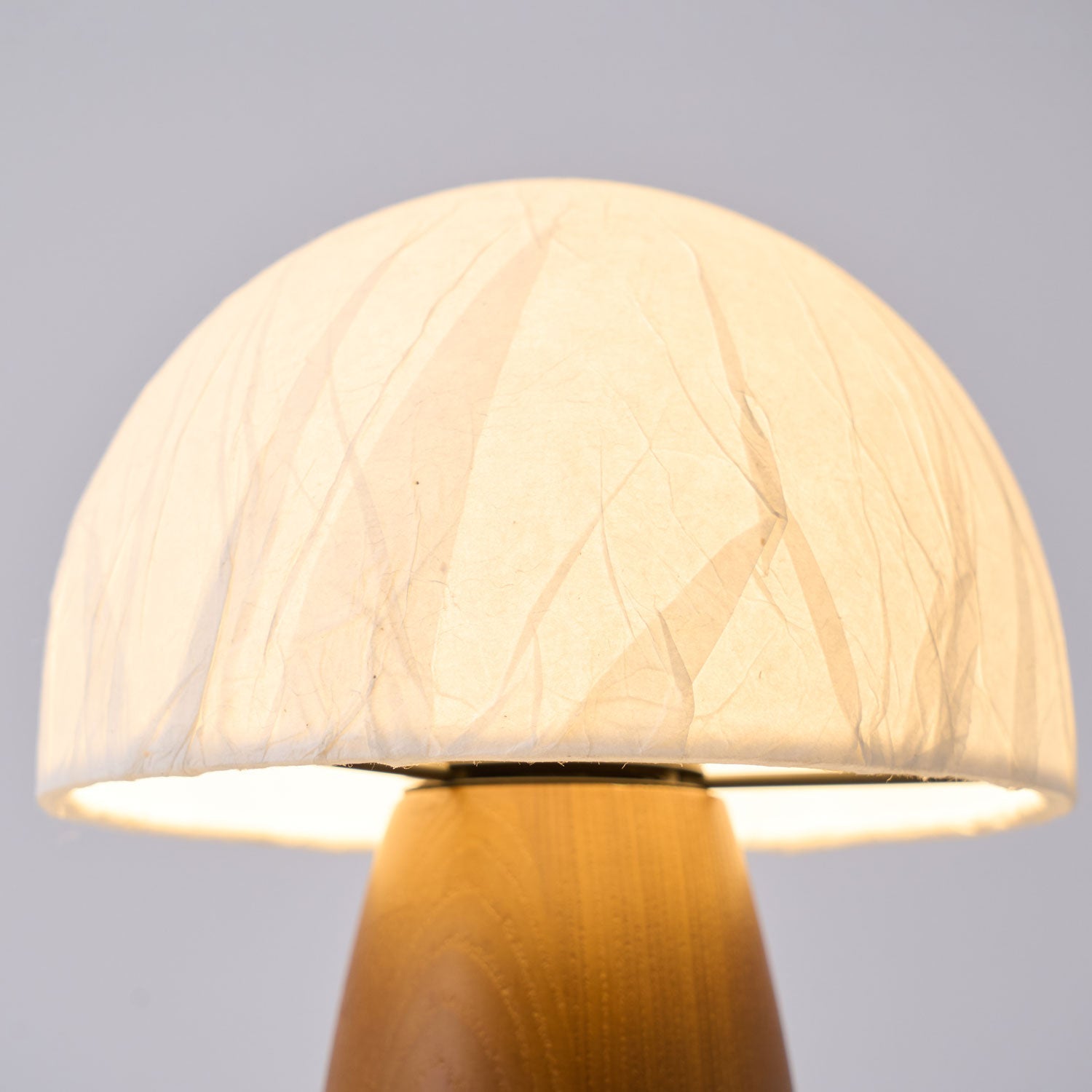 Nimbus Wood & Fabric Table Lamp-Neutral Decor