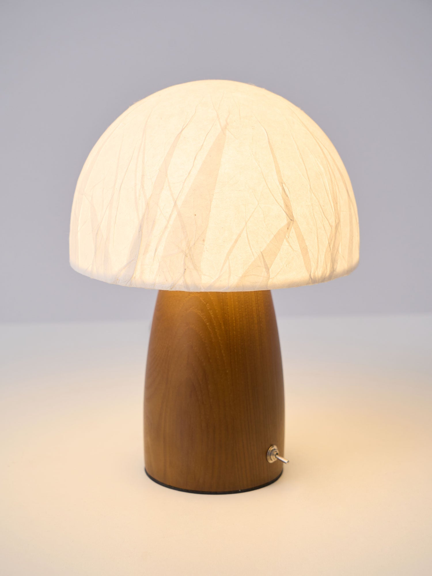 Nimbus Wood & Fabric Table Lamp-Neutral Decor