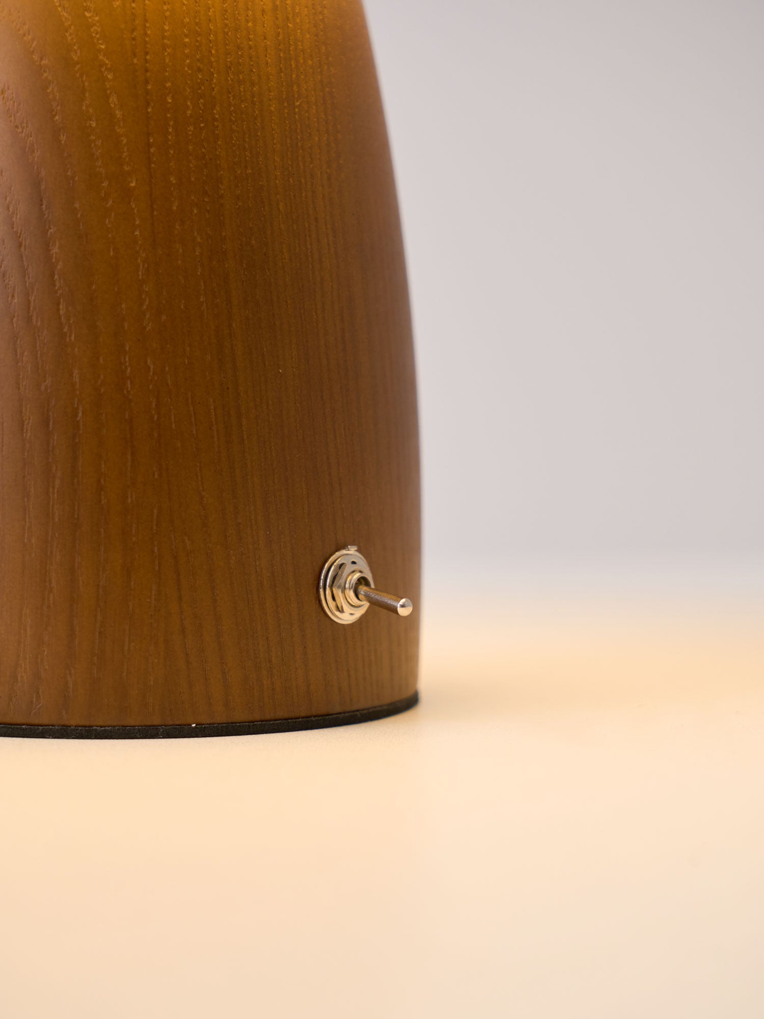Nimbus Wood & Fabric Table Lamp-Neutral Decor