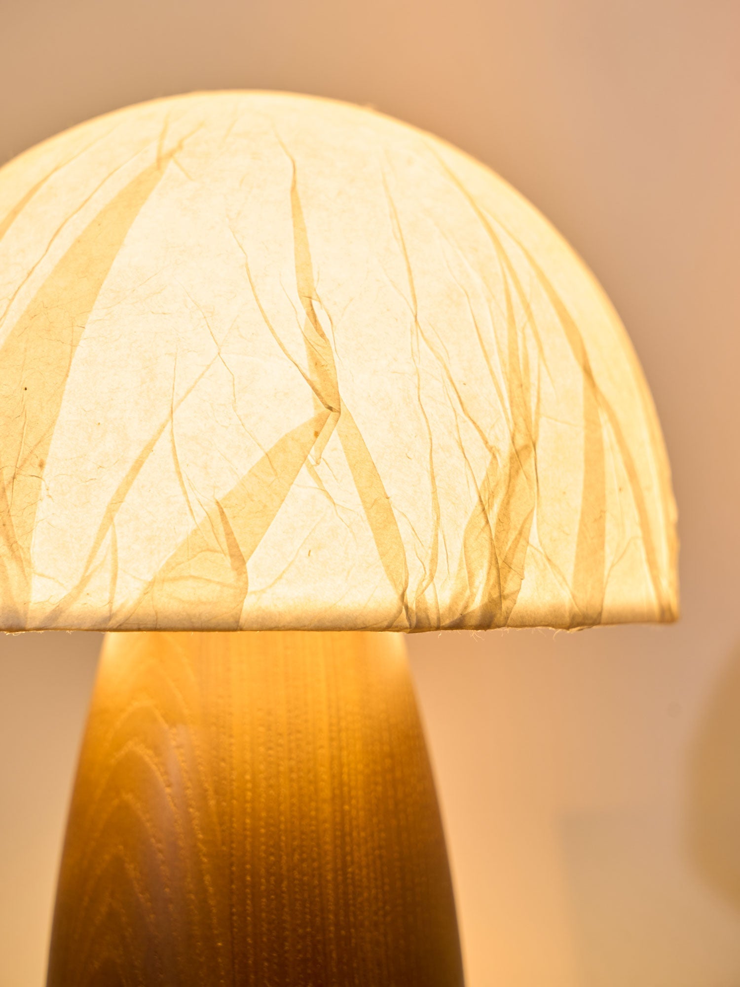 Nimbus Wood & Fabric Table Lamp-Neutral Decor