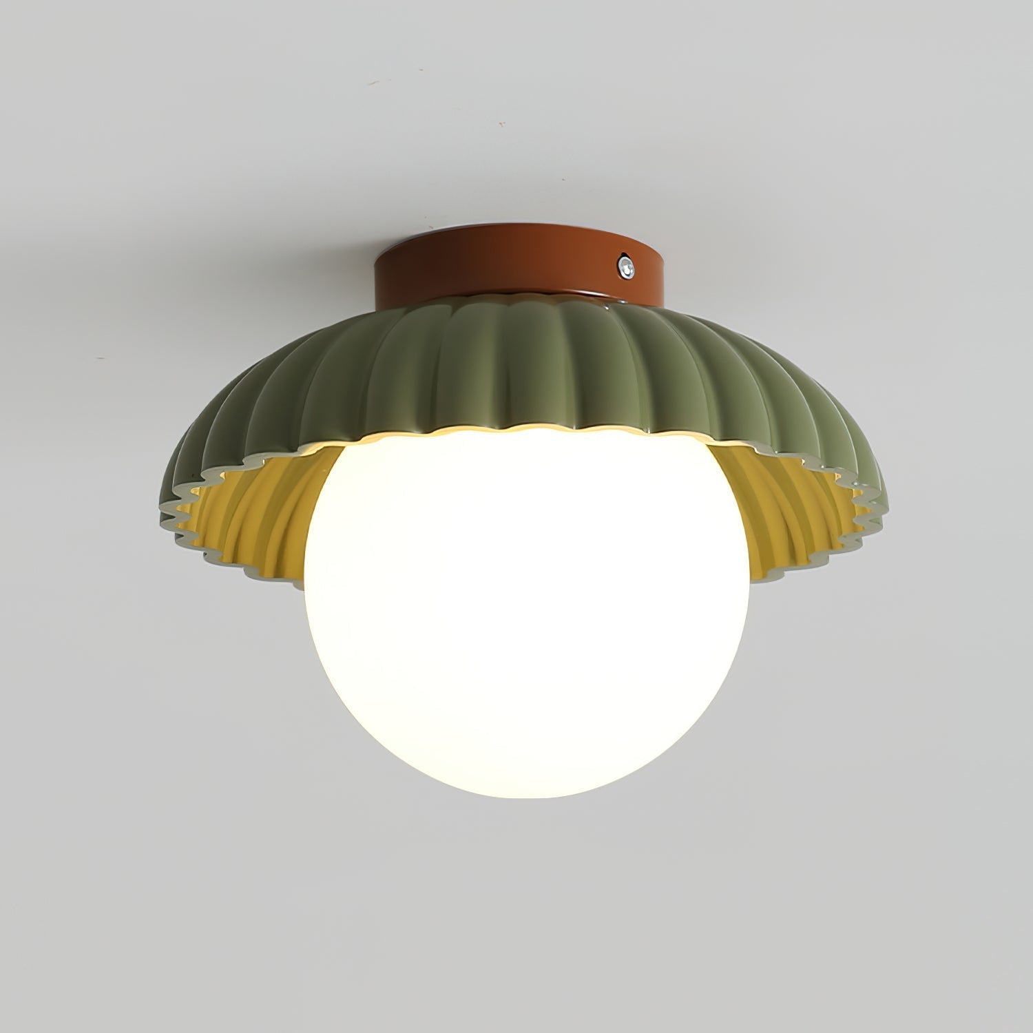 Scallop Glow Flush Mount Ceiling Light