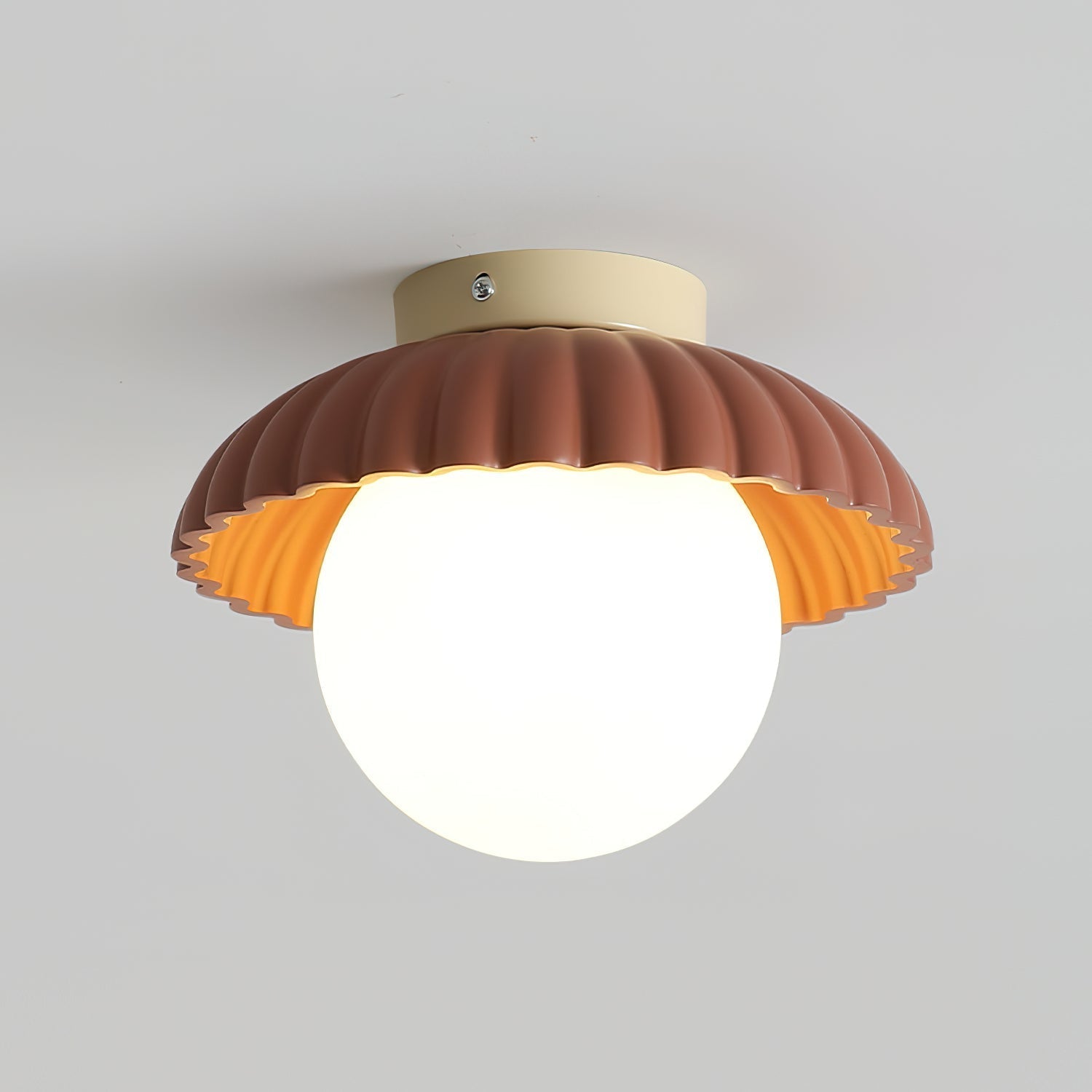 Scallop Glow Flush Mount Ceiling Light