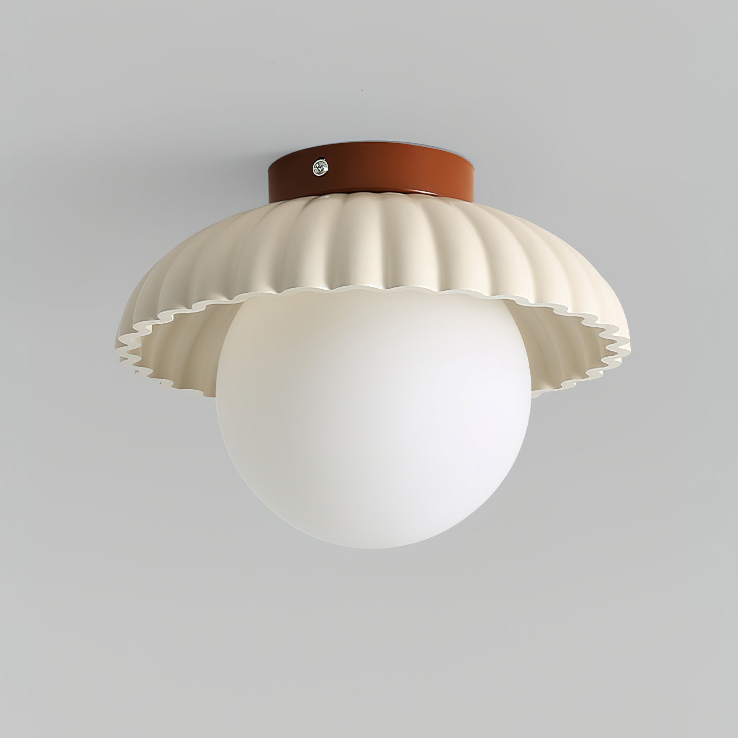 Scallop Glow Flush Mount Ceiling Light