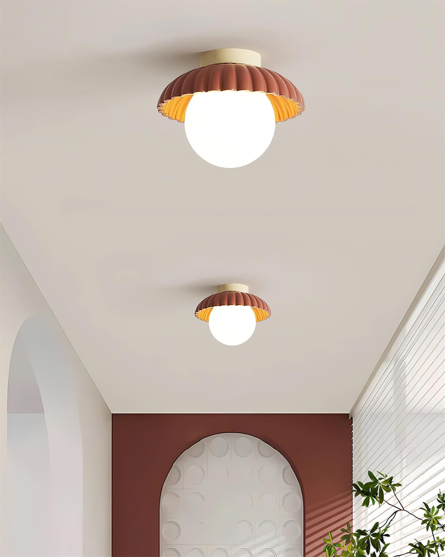 Scallop Glow Flush Mount Ceiling Light